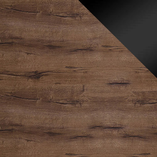 Woonkamerset Fivelbo 115 (Klooster eik + Glanzend zwart)