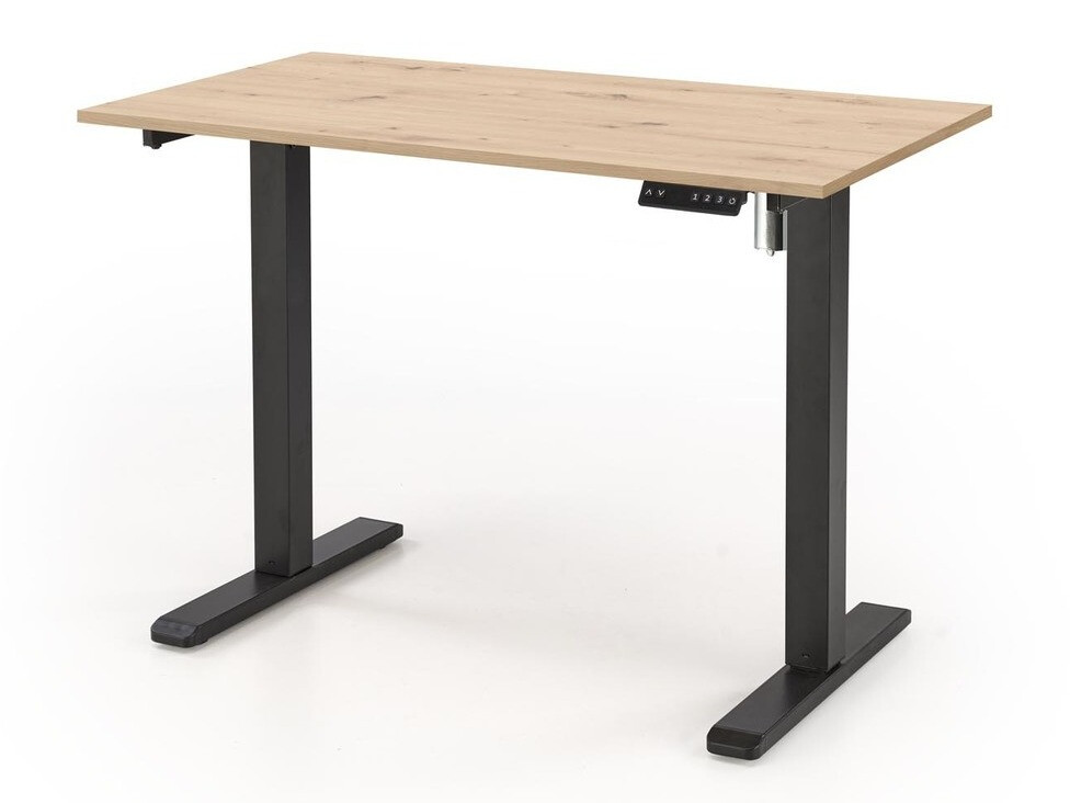 In hoogte verstelbaar bureau Houston 1704 (Artisan eiken + Zwart)