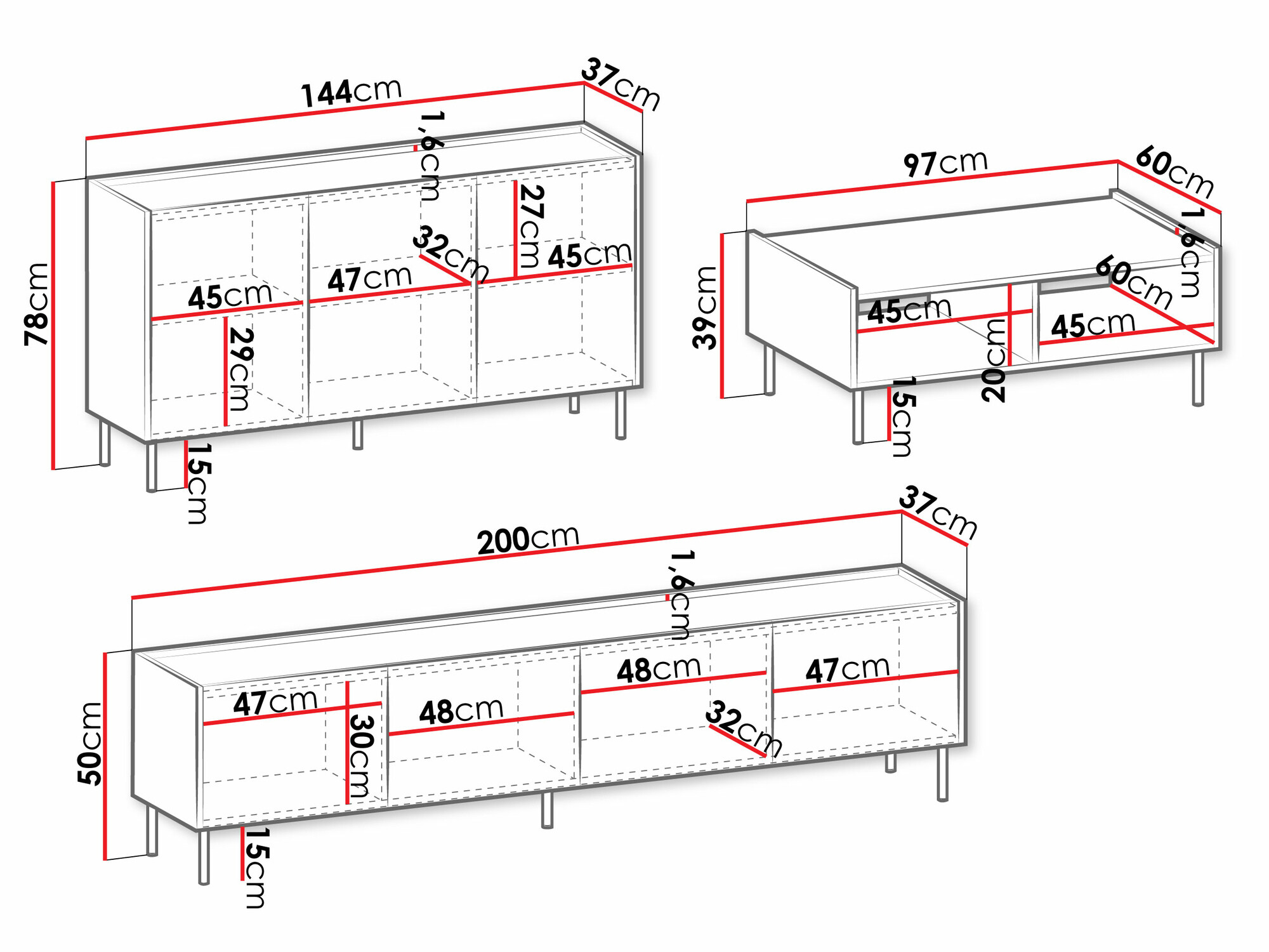 Woonkamerset Comfivo Belviro 105
