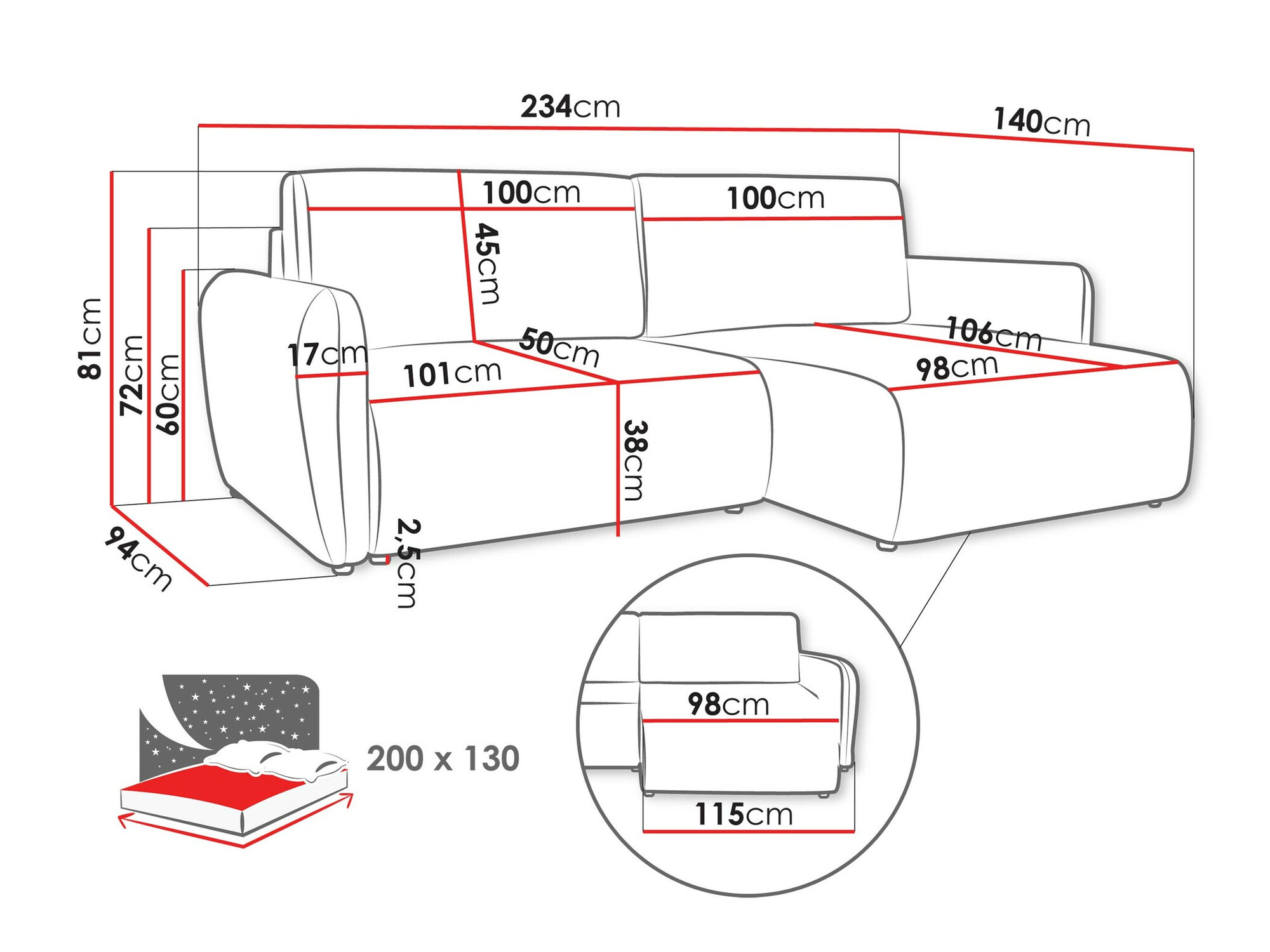 Hoekbank Temple 131 (Cruz 09)