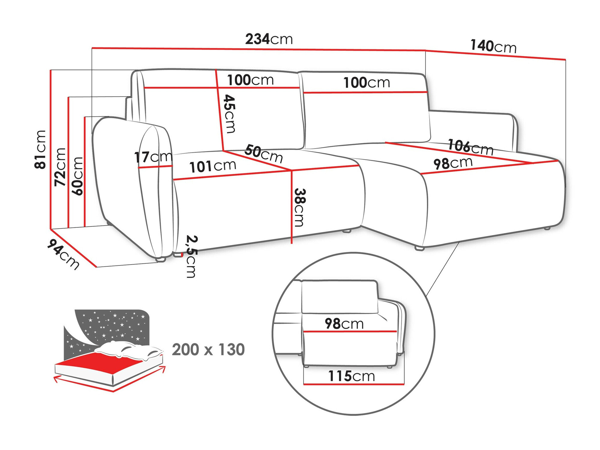 Hoekbank Temple 131 (Cruz 15)