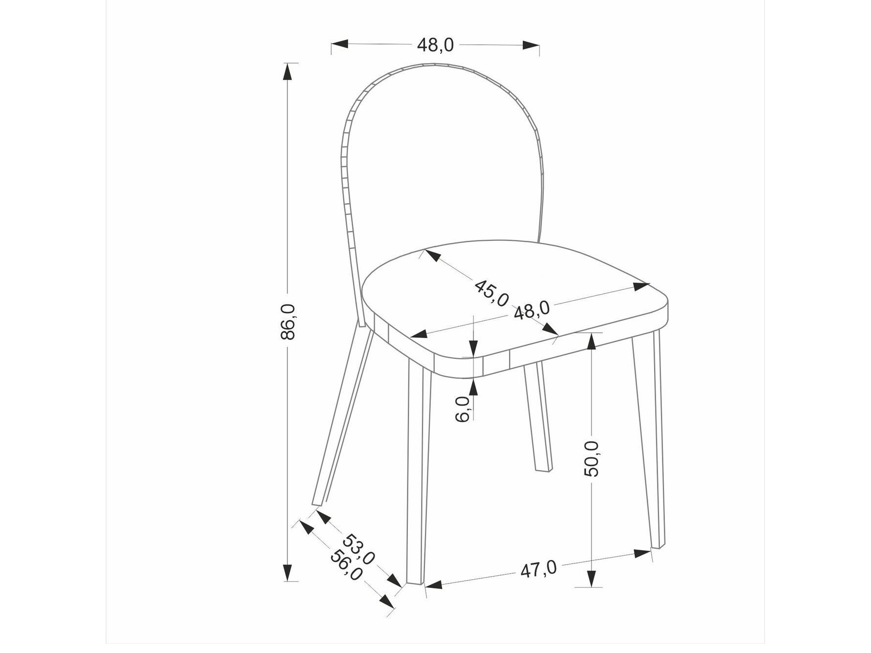 Stoel Houston 1931 (Beige + Notenhout)