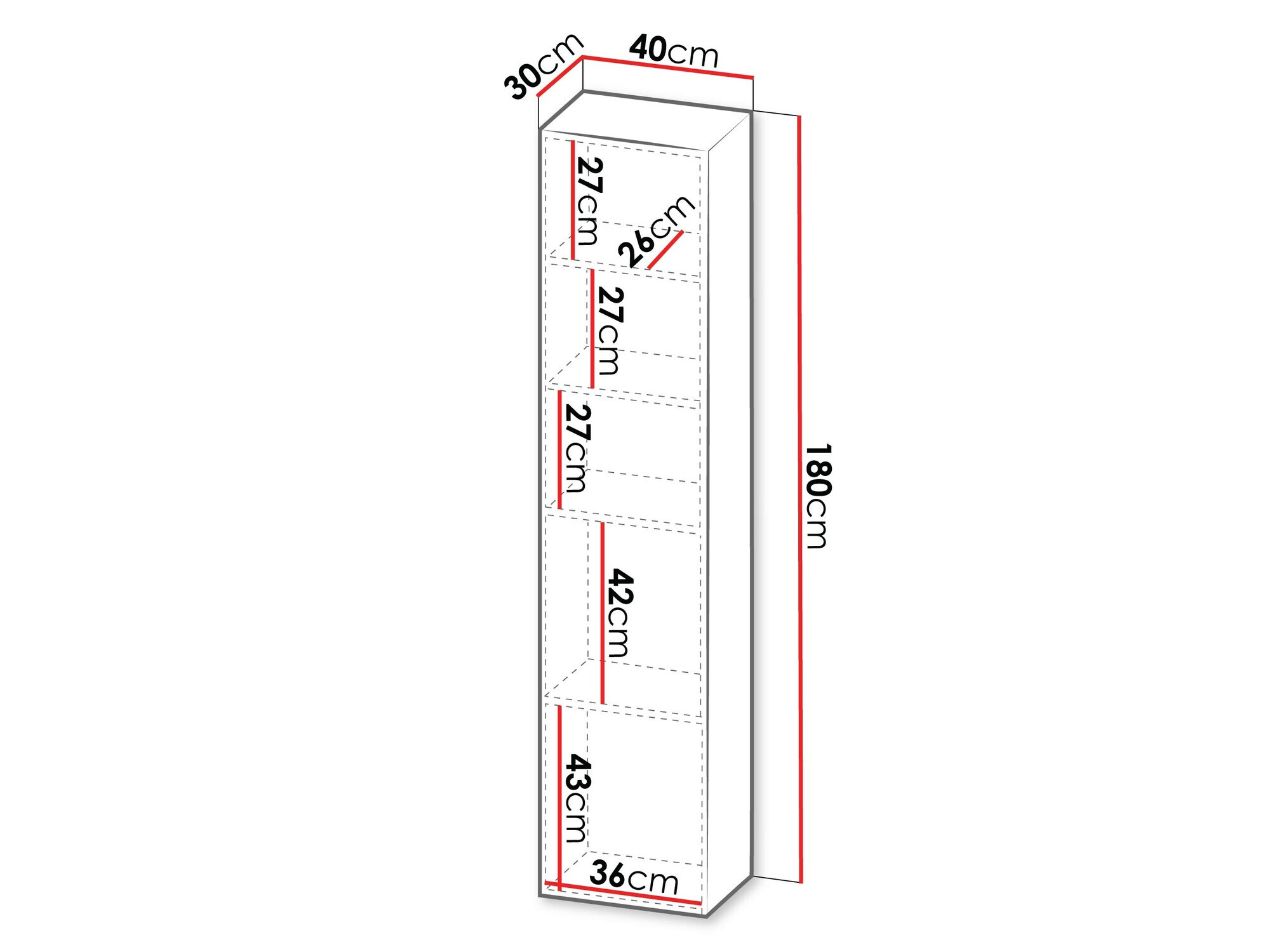 Wandplank Calveru 100 (Zwart + Wotan eik)