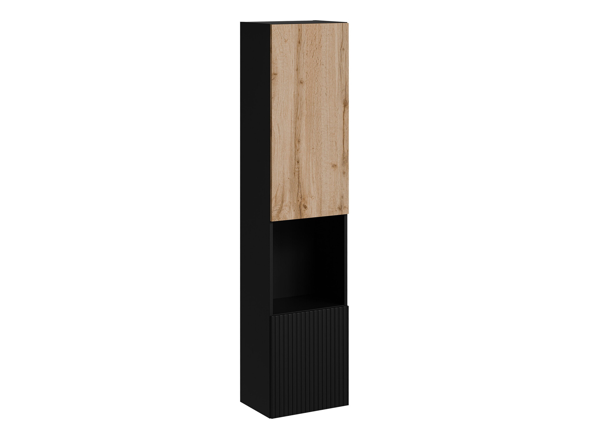 Wandplank Species I (Zwart + Wotan eik)