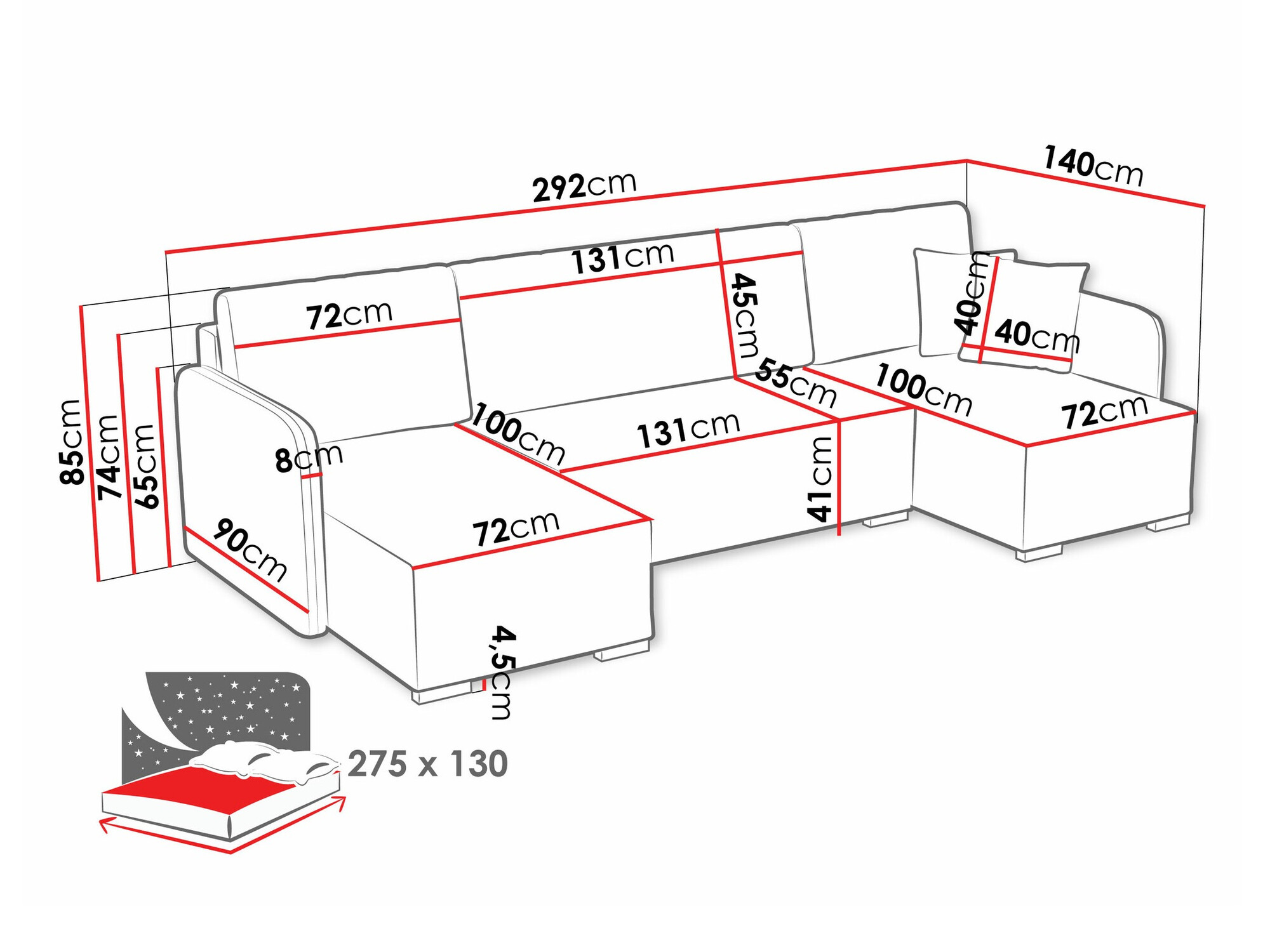 Hoekbank Columbus 246 (Velo 623)