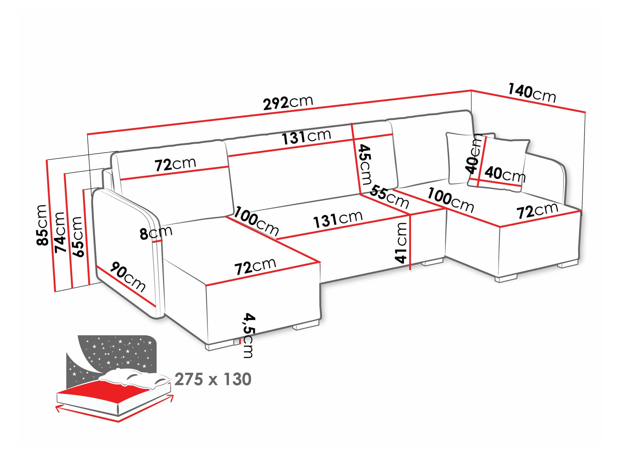 Hoekbank Columbus 246 (Velo 627)
