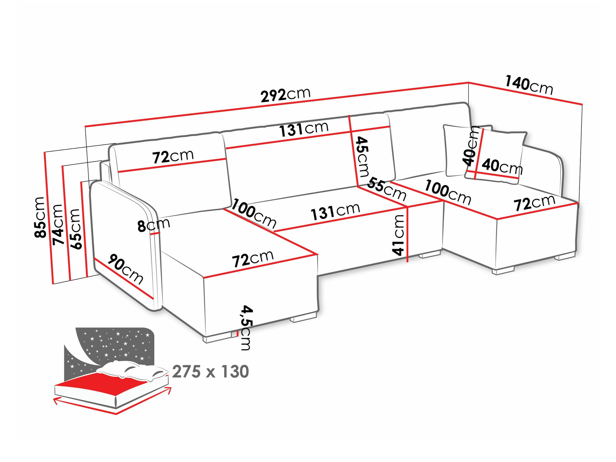 Hoekbank Columbus 246 (Velo 636)