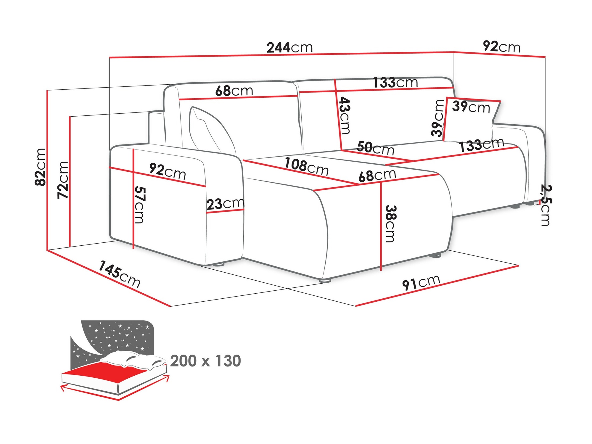 Hoekbank Shelton 102 (Poso 22)