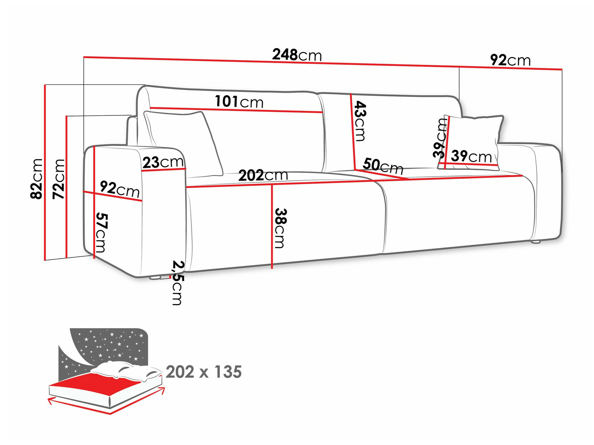 Slaapbank Doctral (Poso 14)