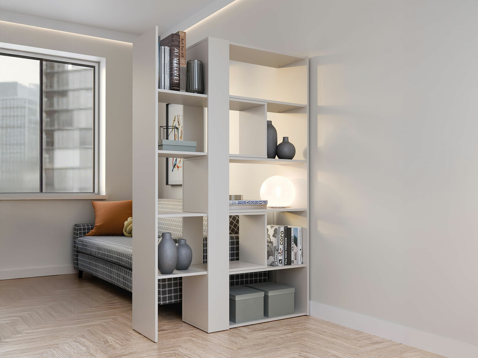 Boekenkast Ontario 145 (Kasjmier)