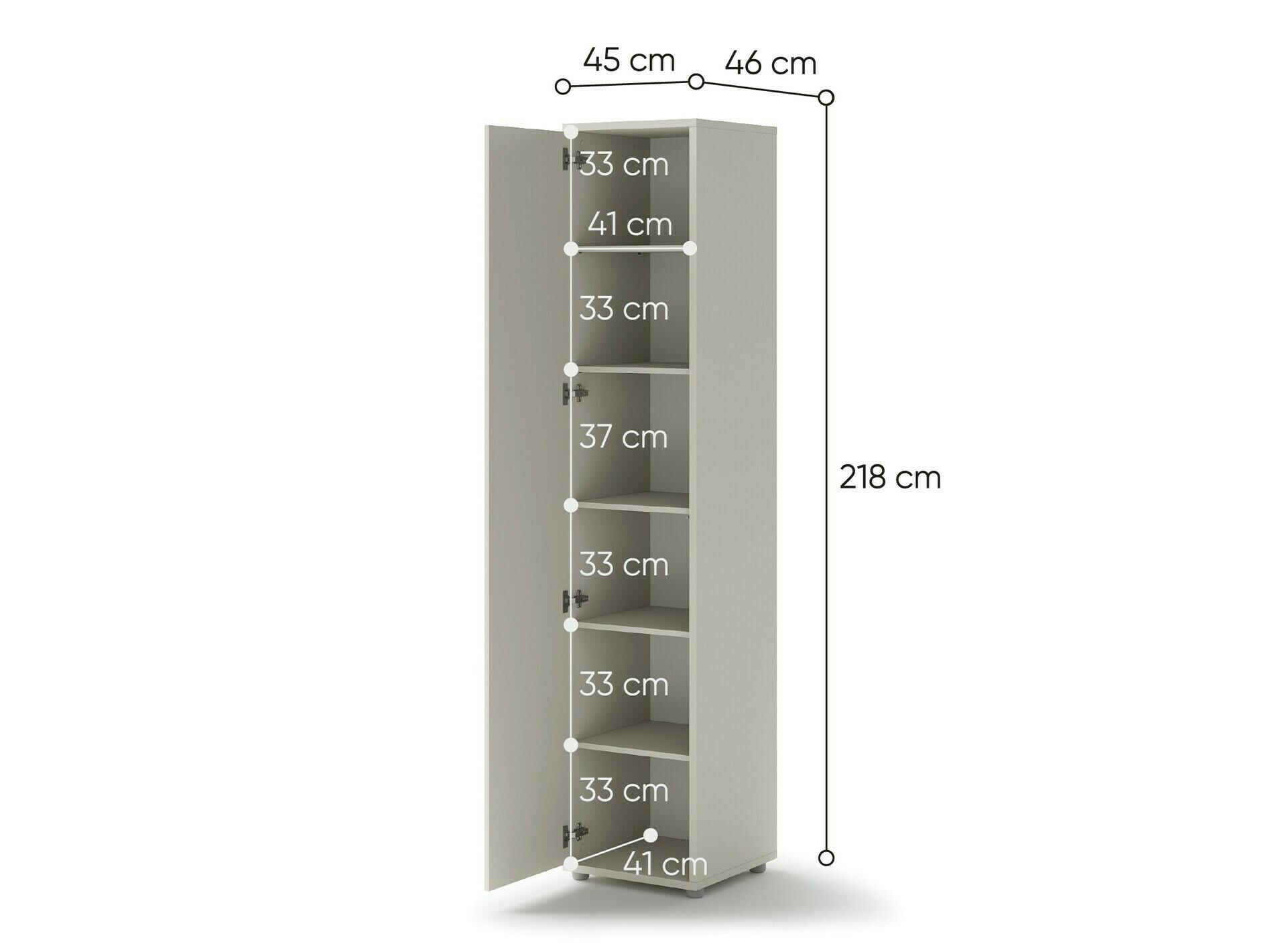 Boekenkast Concept Pro Lenart IV (Wit)