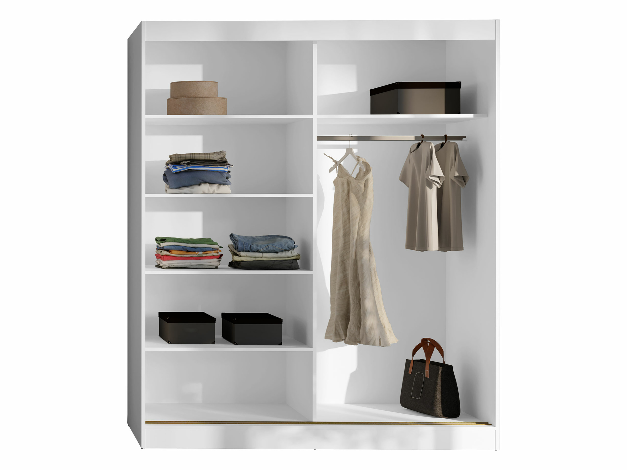 Kledingkast Toledo 132 (Zwart)