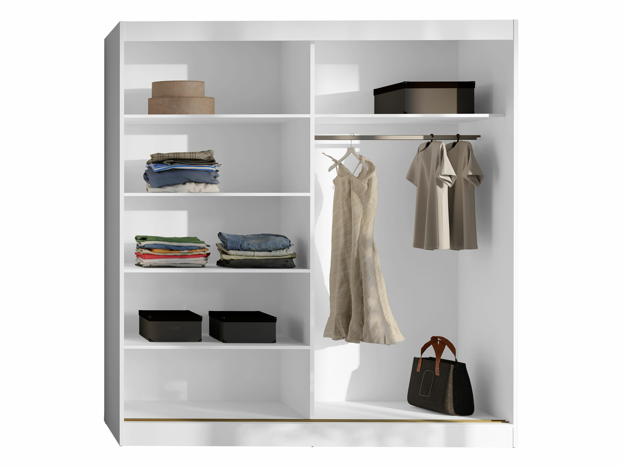 Kledingkast Toledo 133 (Zwart)