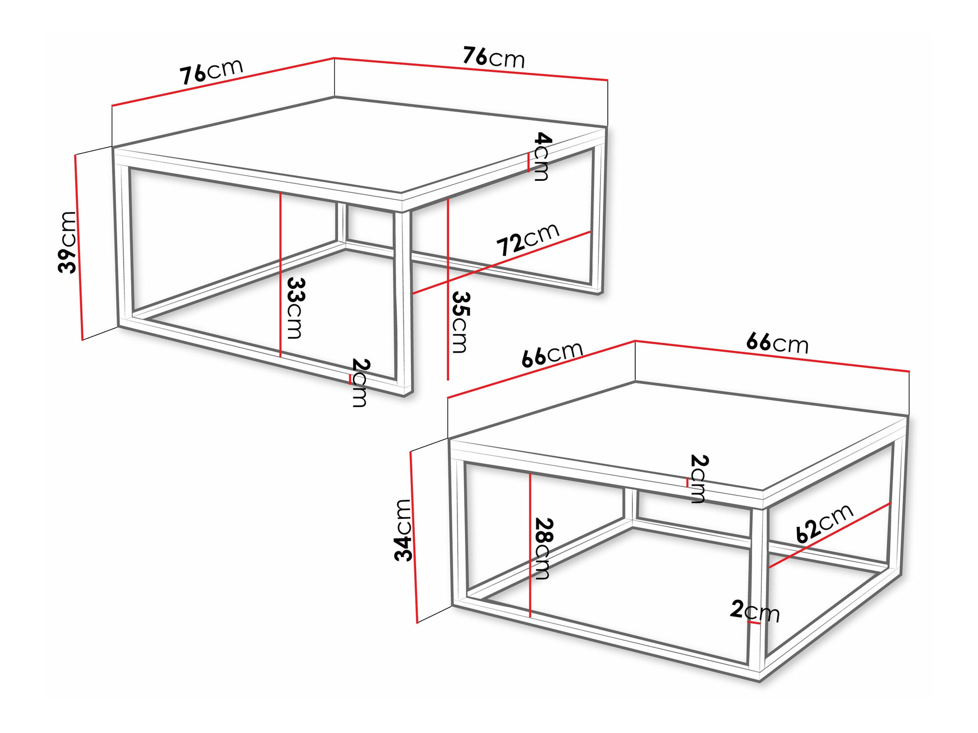 Salontafel set Oswego 133 (Kasjmier)