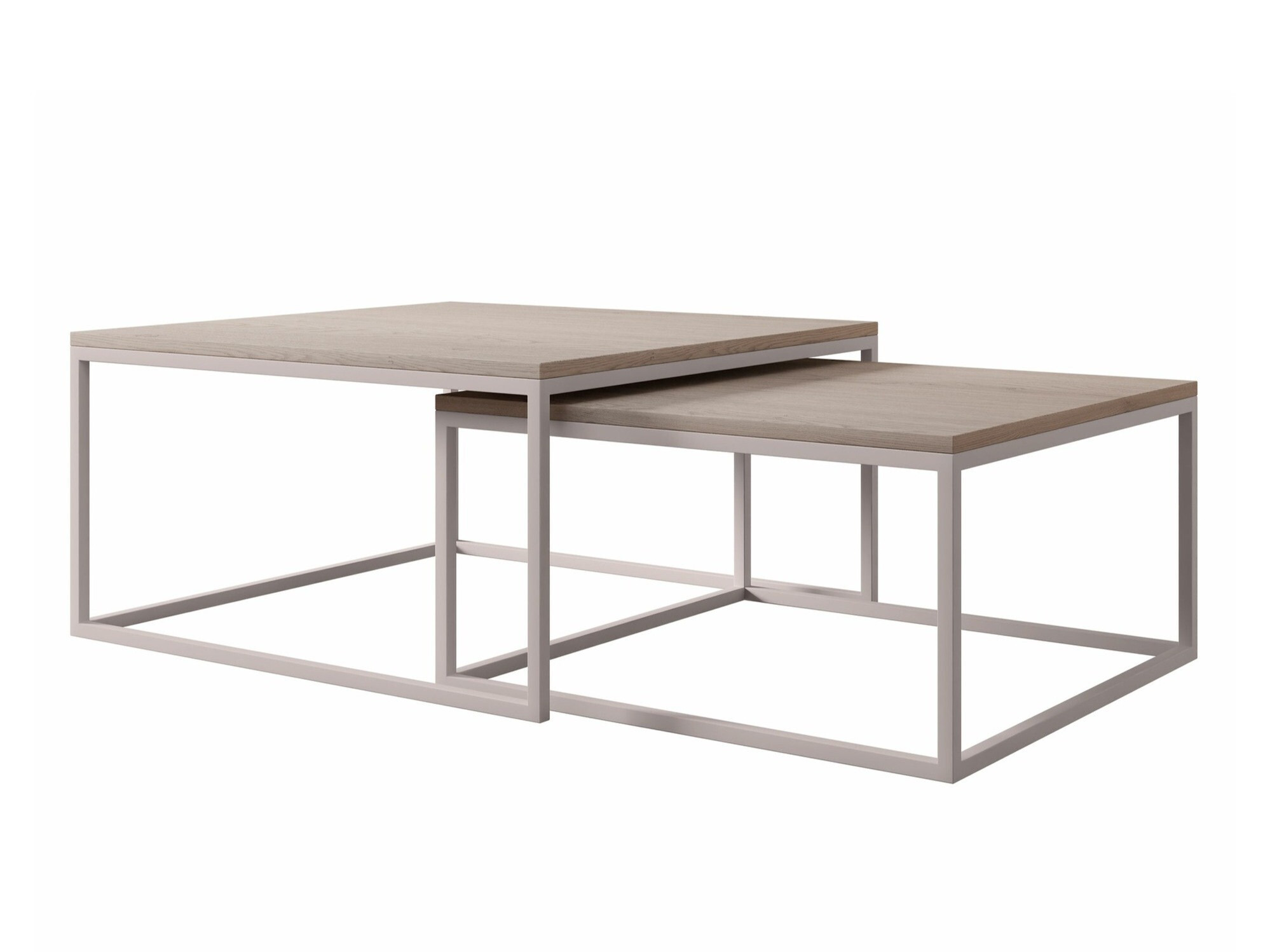 Salontafel set Oswego 133 (Licht hout + Kasjmier)