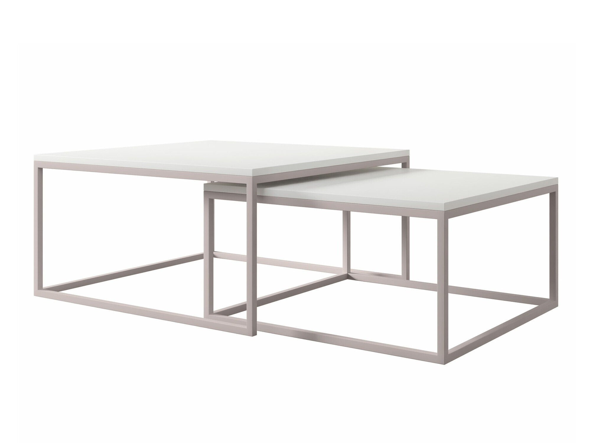 Salontafel set Oswego 133 (Wit + Kasjmier)