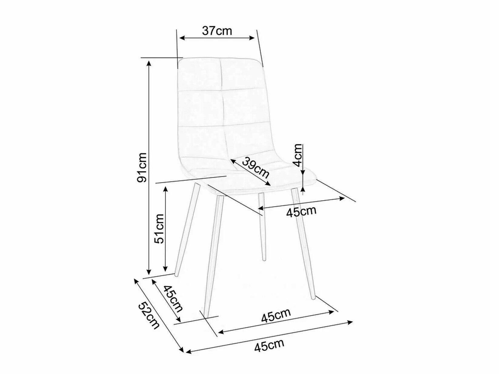 Stoel Detroit 748 (Beige)