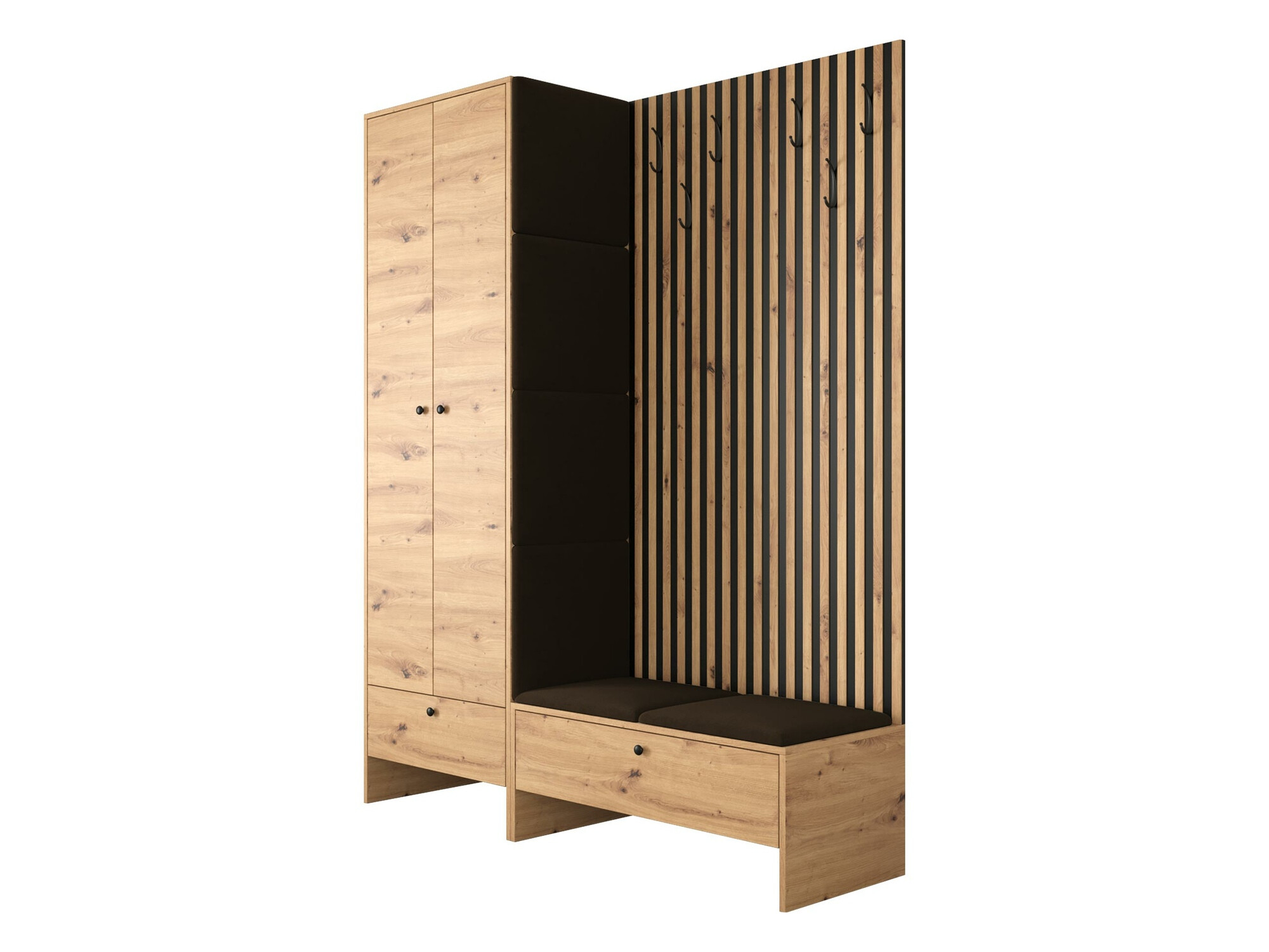 Gangmeubelset Donio III (Artisan eiken + Manila 04)