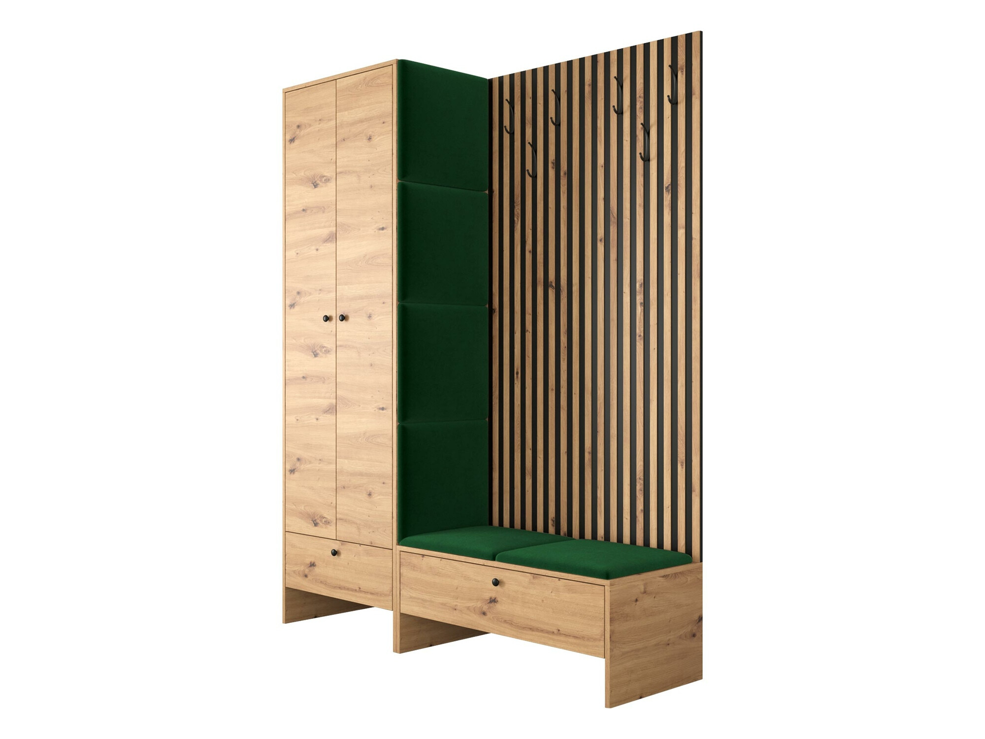 Gangmeubelset Donio III (Artisan eiken + Manila 35)