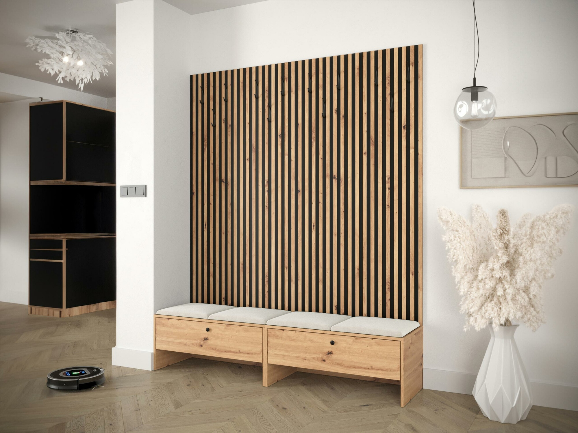 Gangmeubelset Donio V (Artisan eiken + Manila 02)