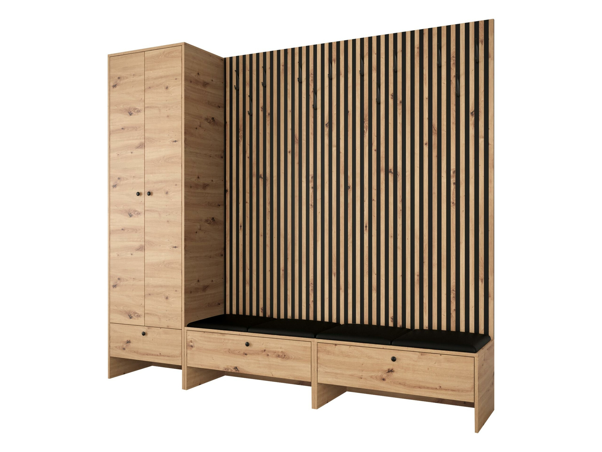 Gangmeubelset Donio VI (Artisan eiken + Soft 011)