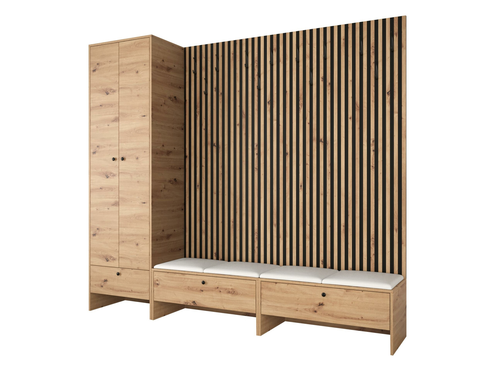 Gangmeubelset Donio VI (Artisan eiken + Soft 017)