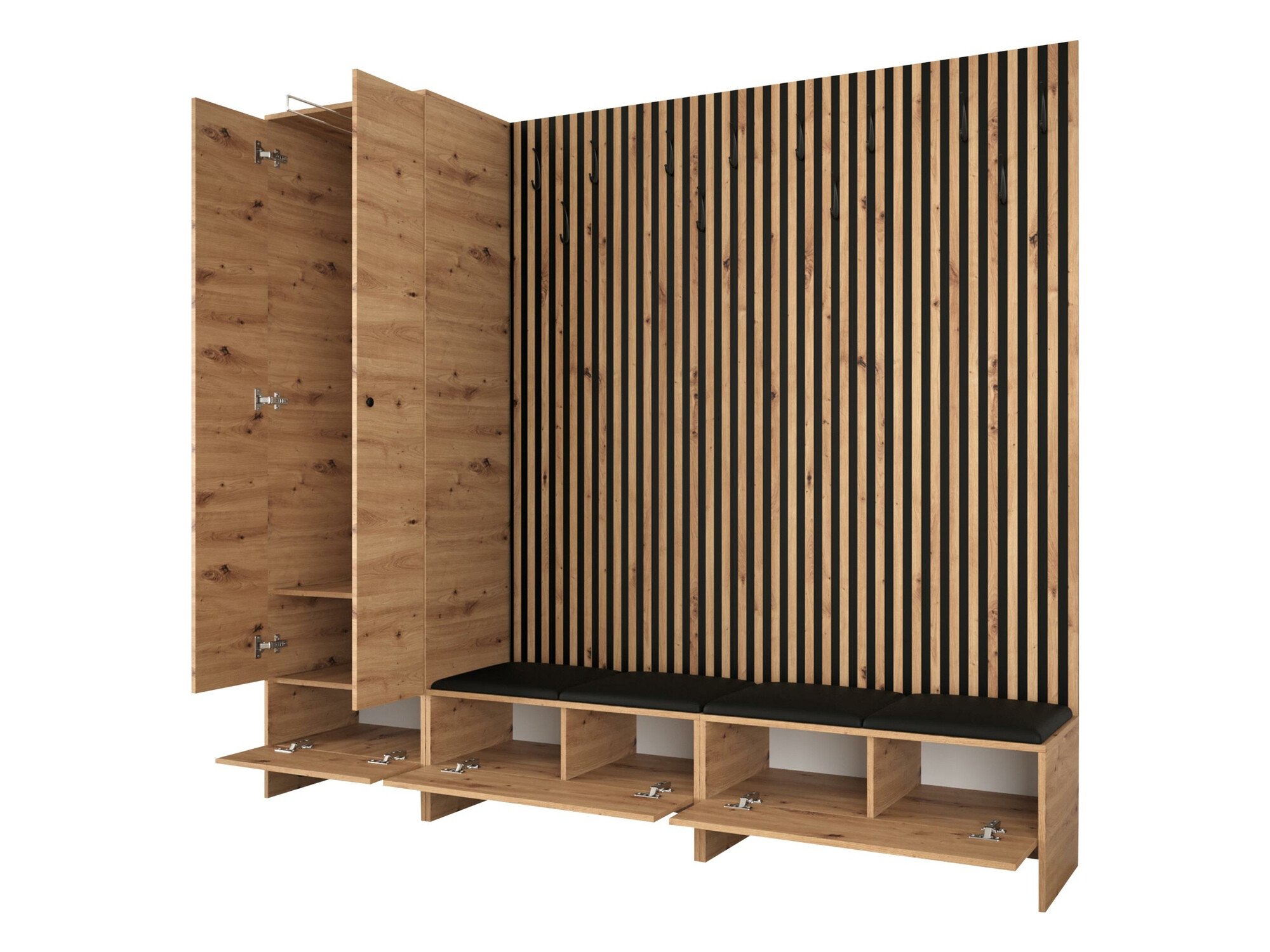 Gangmeubelset Hartford 484 (Artisan eiken + Abriamo 6)