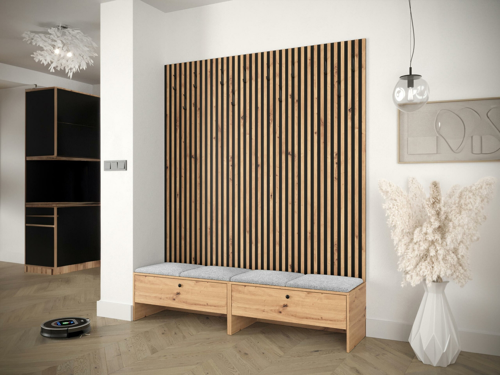 Gangmeubelset Hartford 485 (Artisan eiken + Abriamo 6)