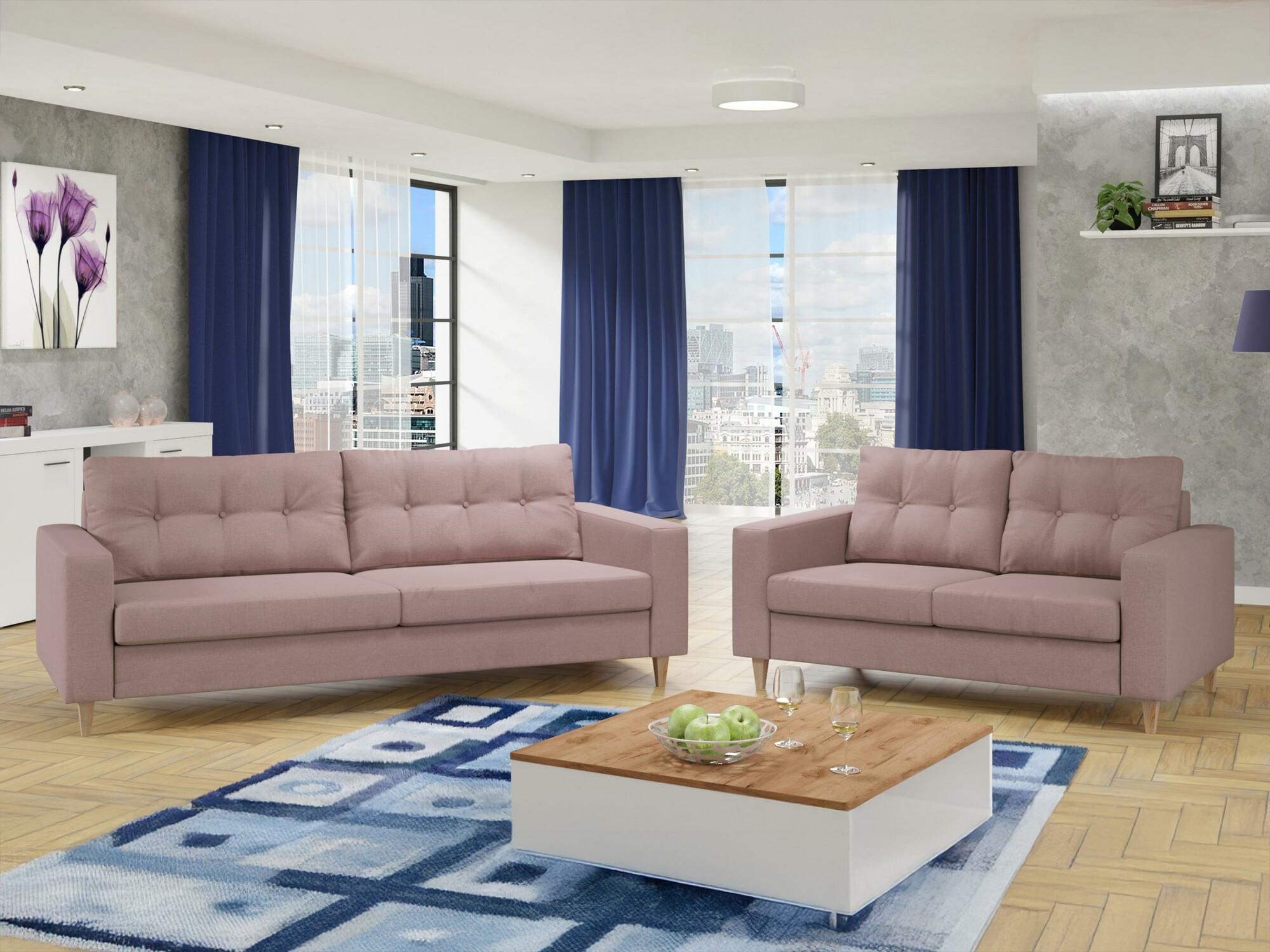 Gestoffeerde meubelset Temple 112