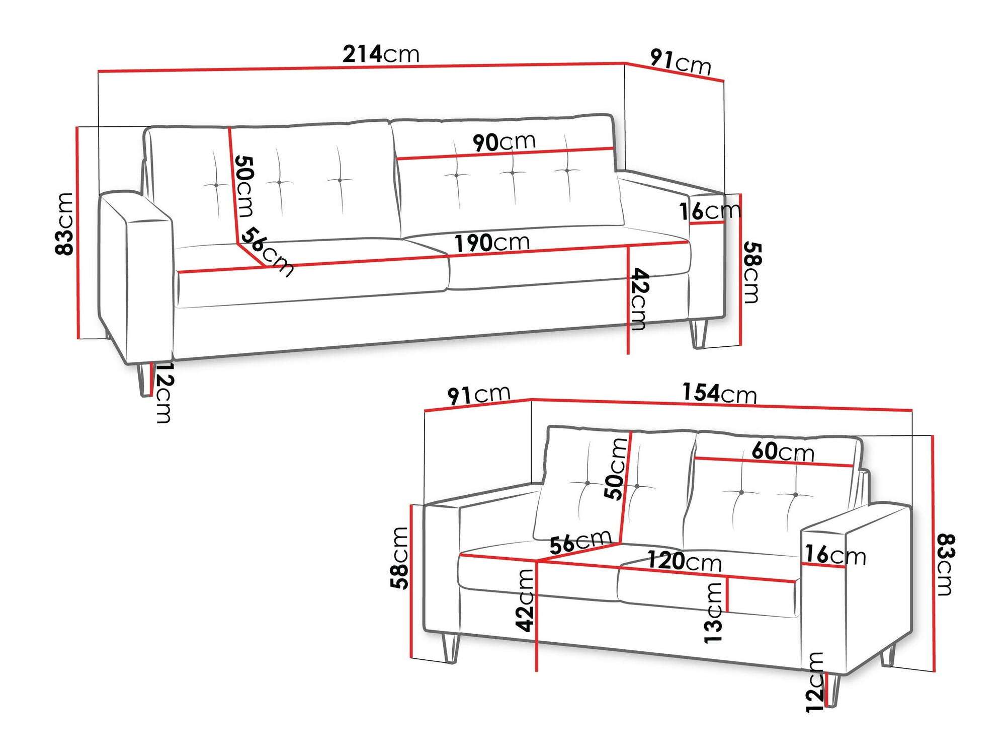 Gestoffeerde meubelset Temple 112