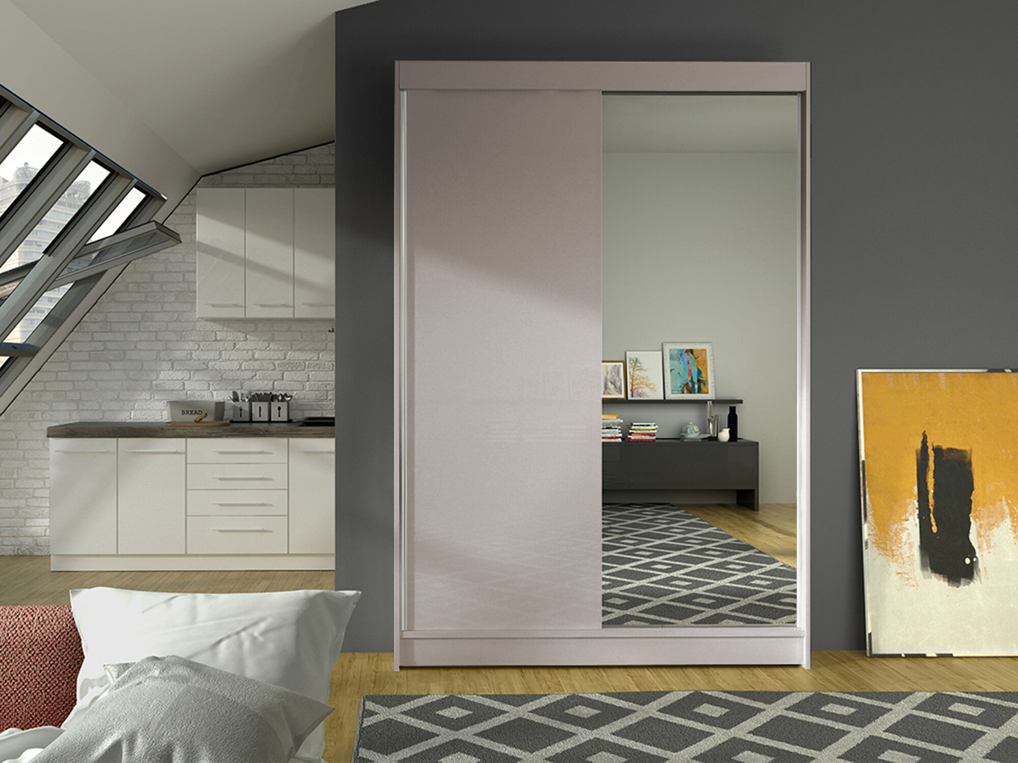 Kledingkast Closico 147 (Kasjmier)