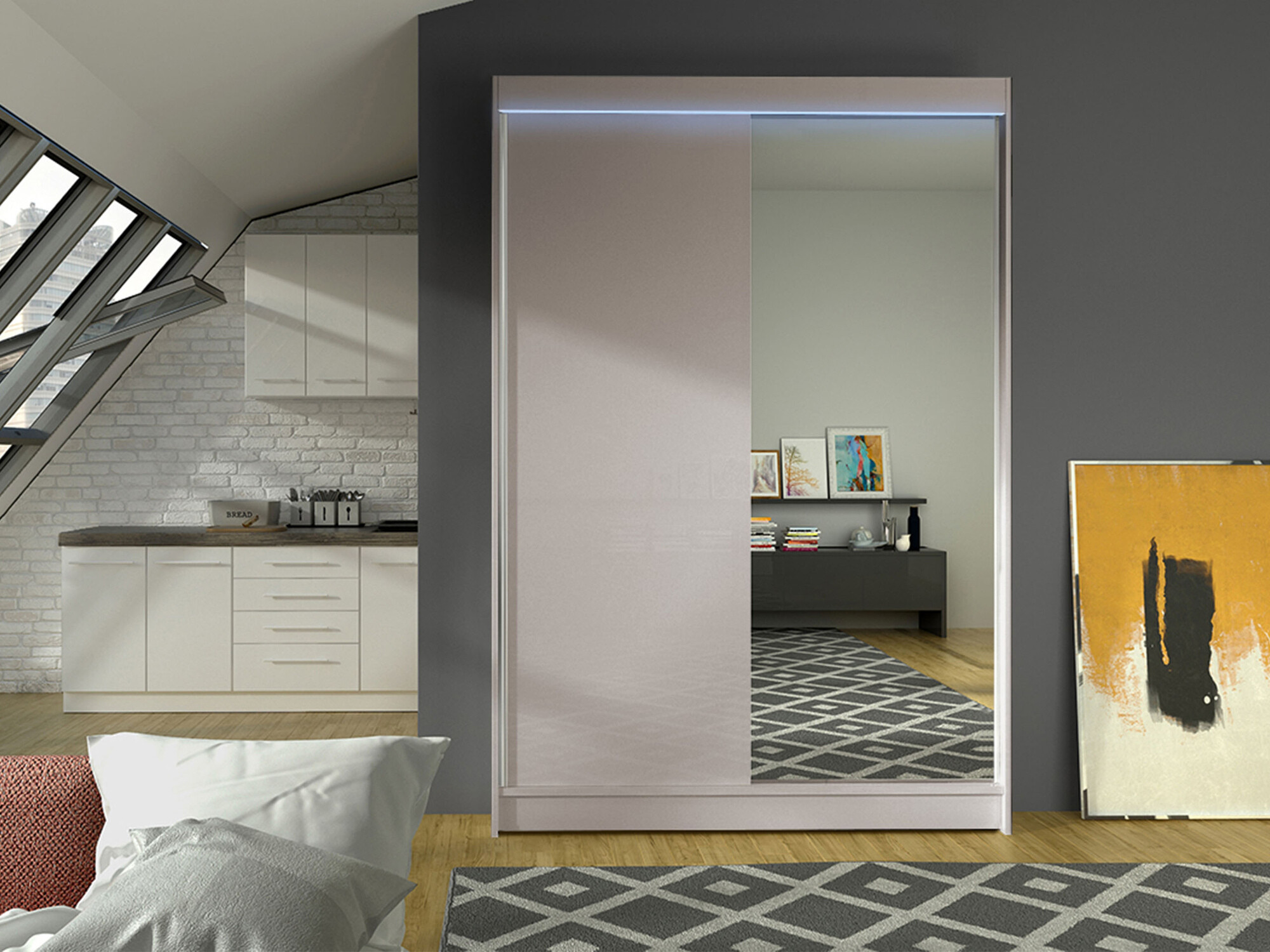 Kledingkast Closico 147 (Kasjmier)