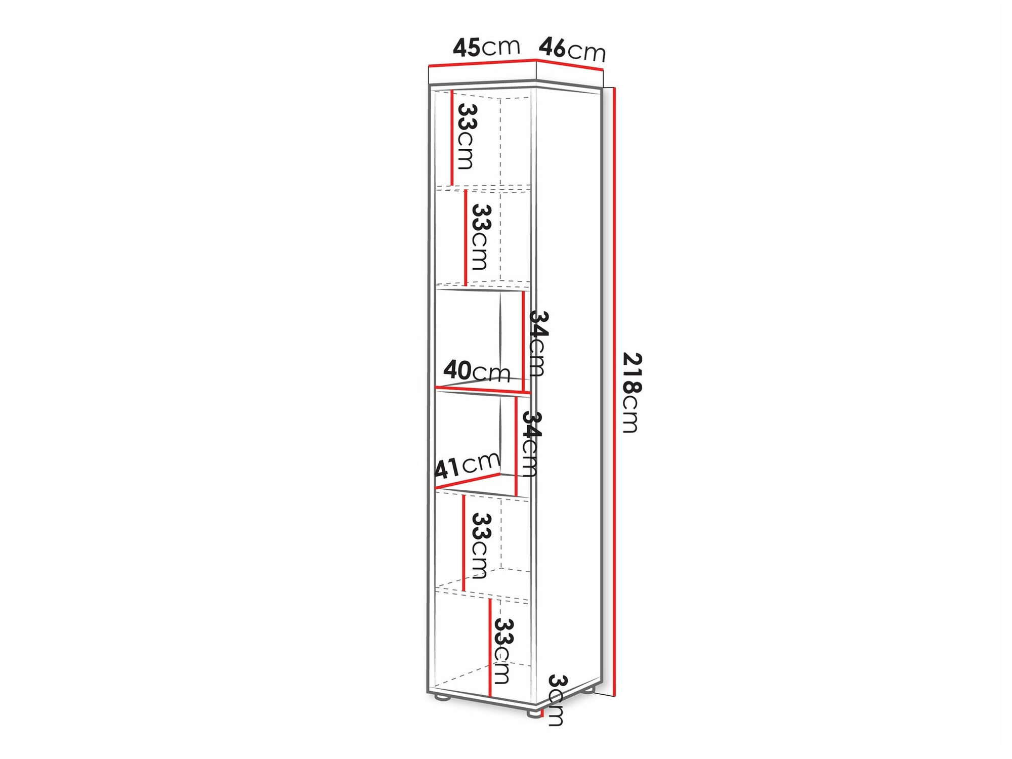 Meubelset Concept Pro Lenart XI (Glanzend wit + Wit)
