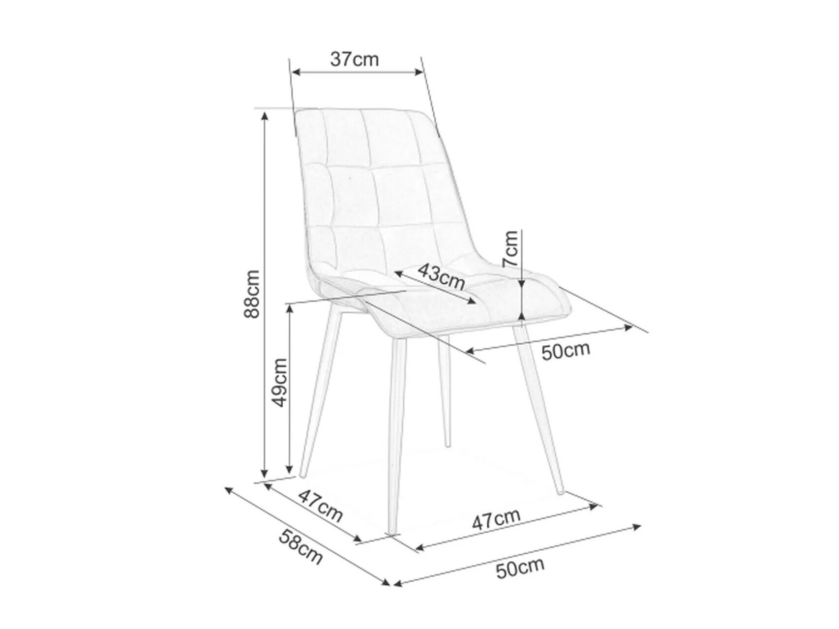Stoel Detroit 751 (Beige)