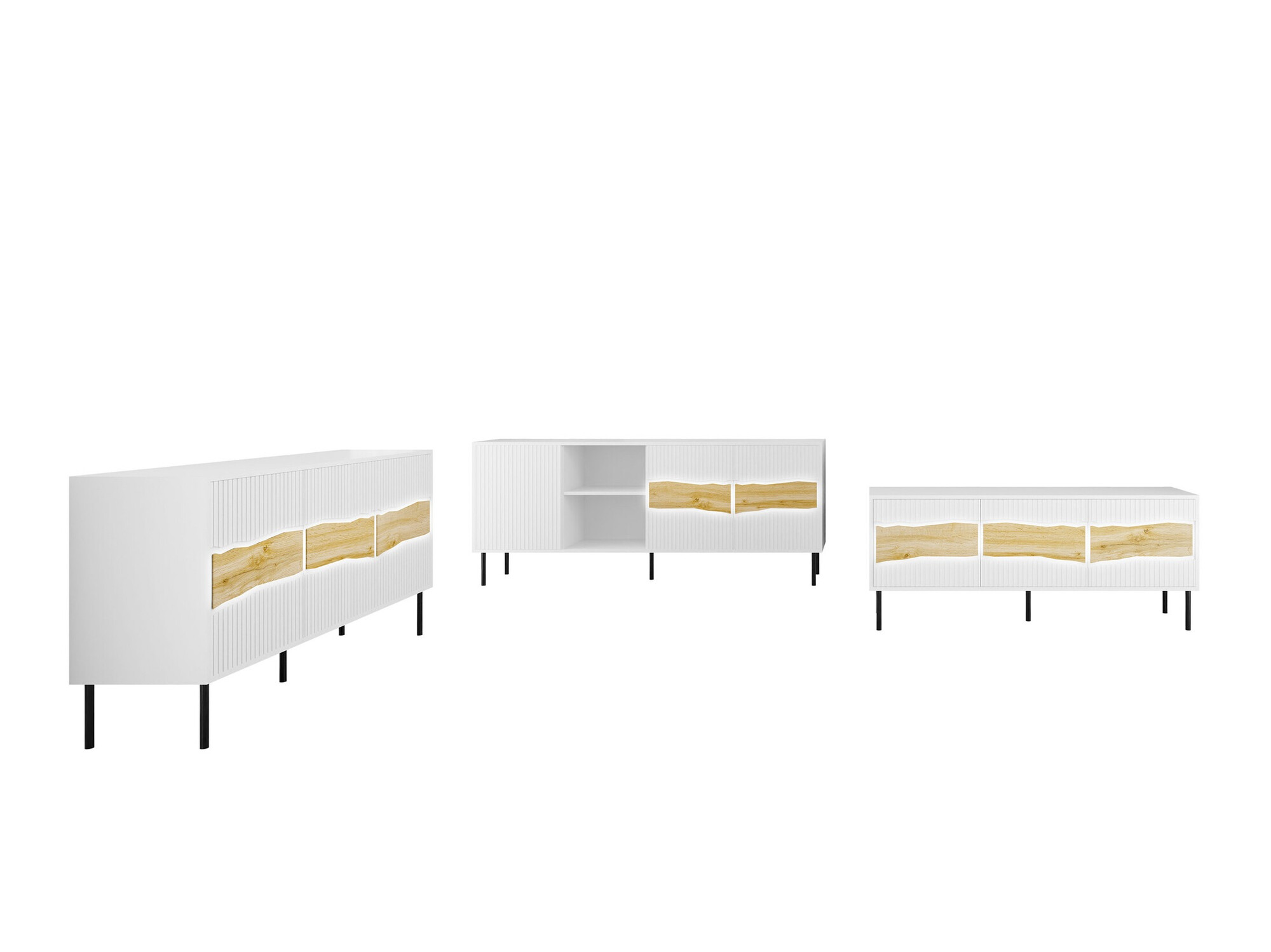 Woonkamerset Monevare 105 (Wotan eik + Kasjmier)