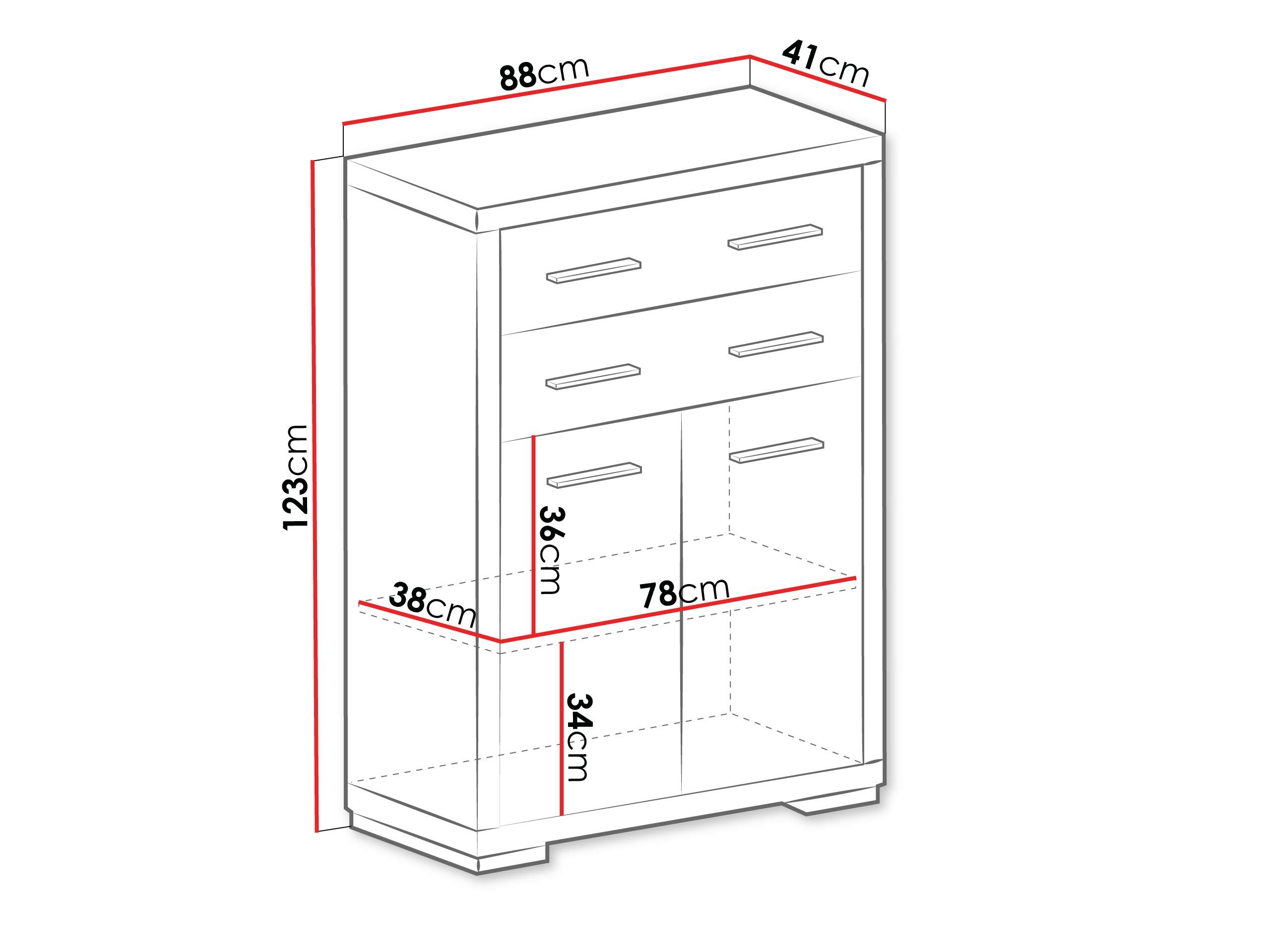 Ladekast Fiomeri 104 (Eik Santana)