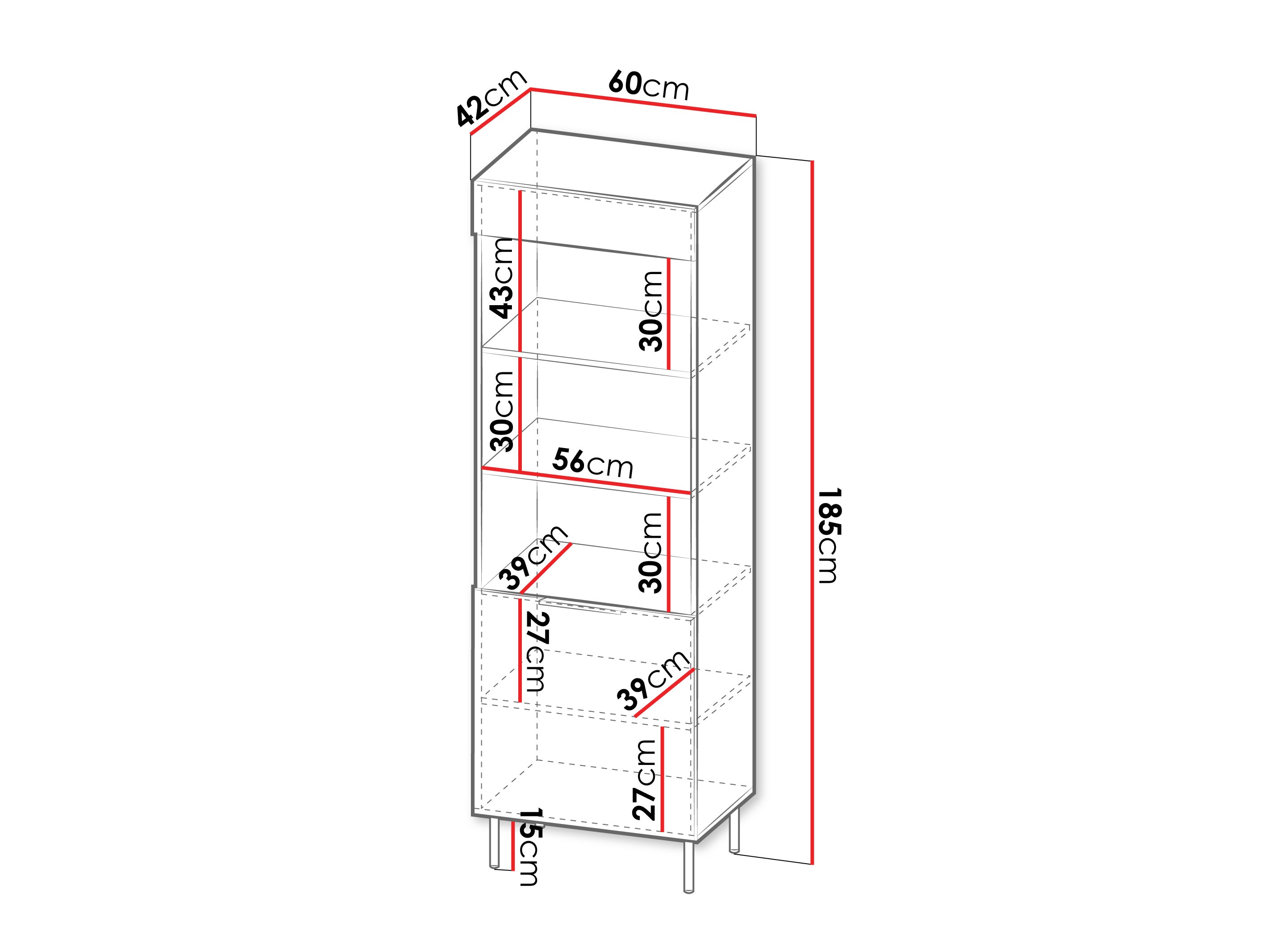 Boekenkast Mardalu 102