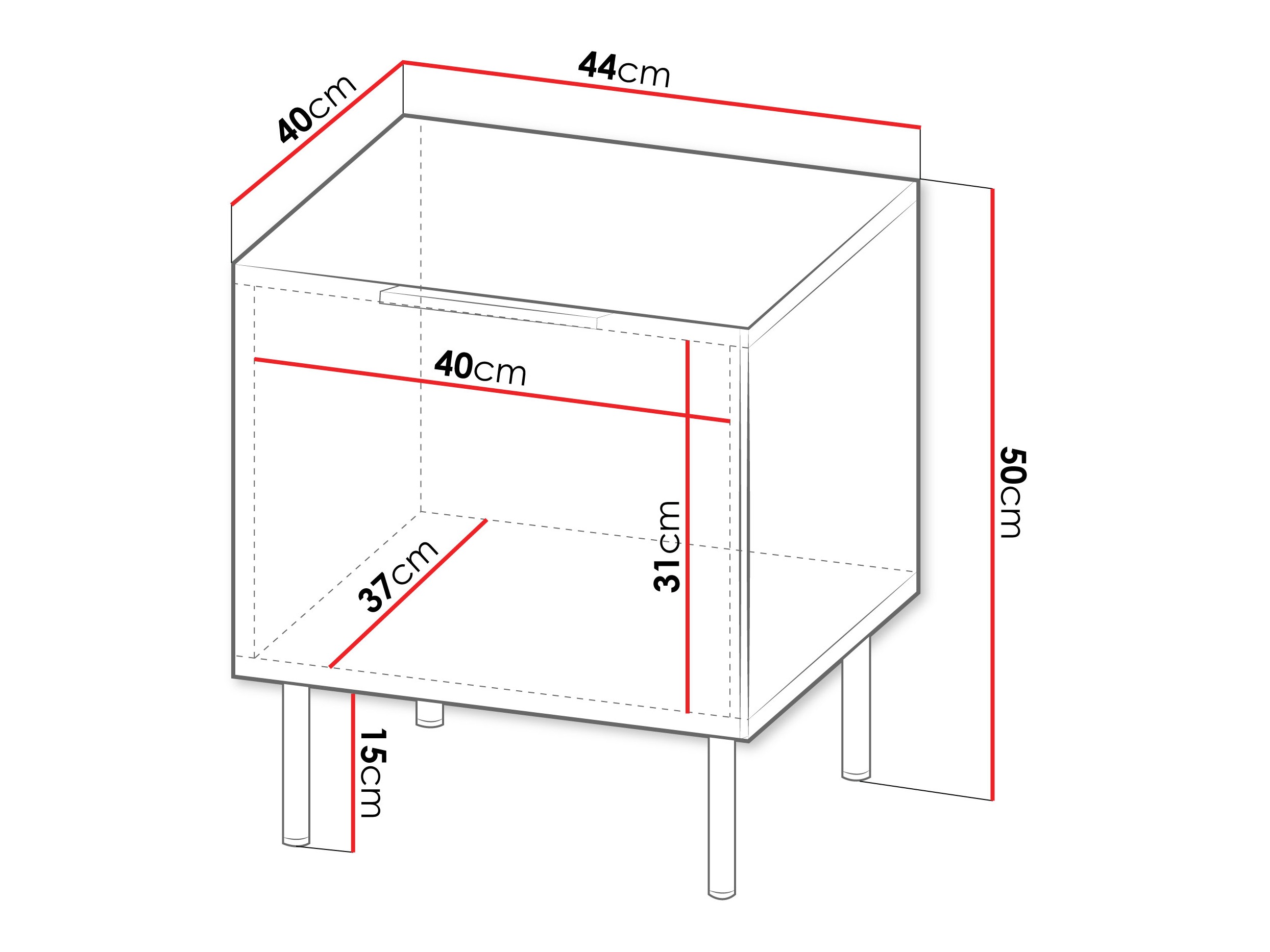 Een set nachtkastjes Mardalu 106