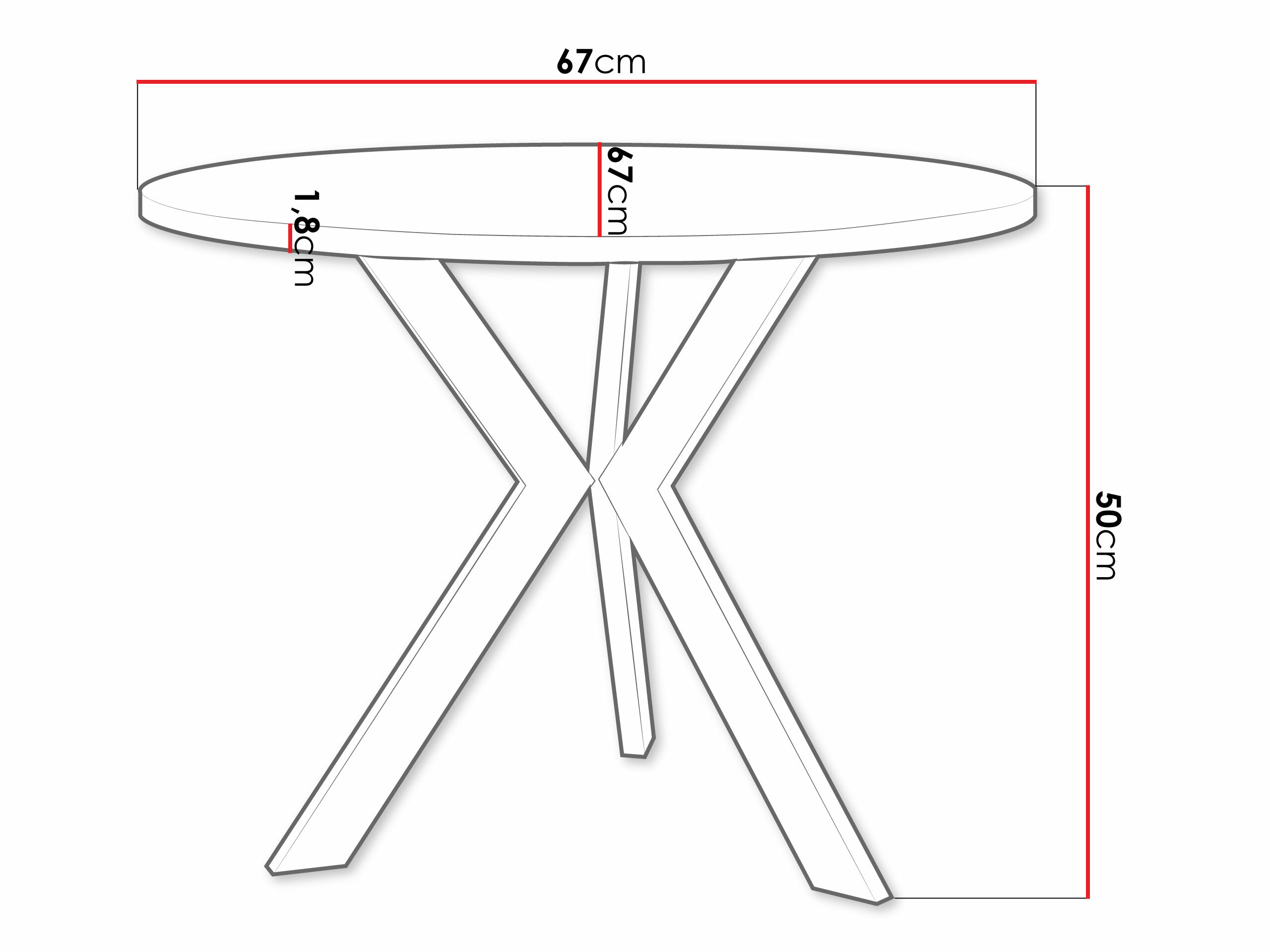 Salontafel Dearborn 106 (Wit + Zwart)
