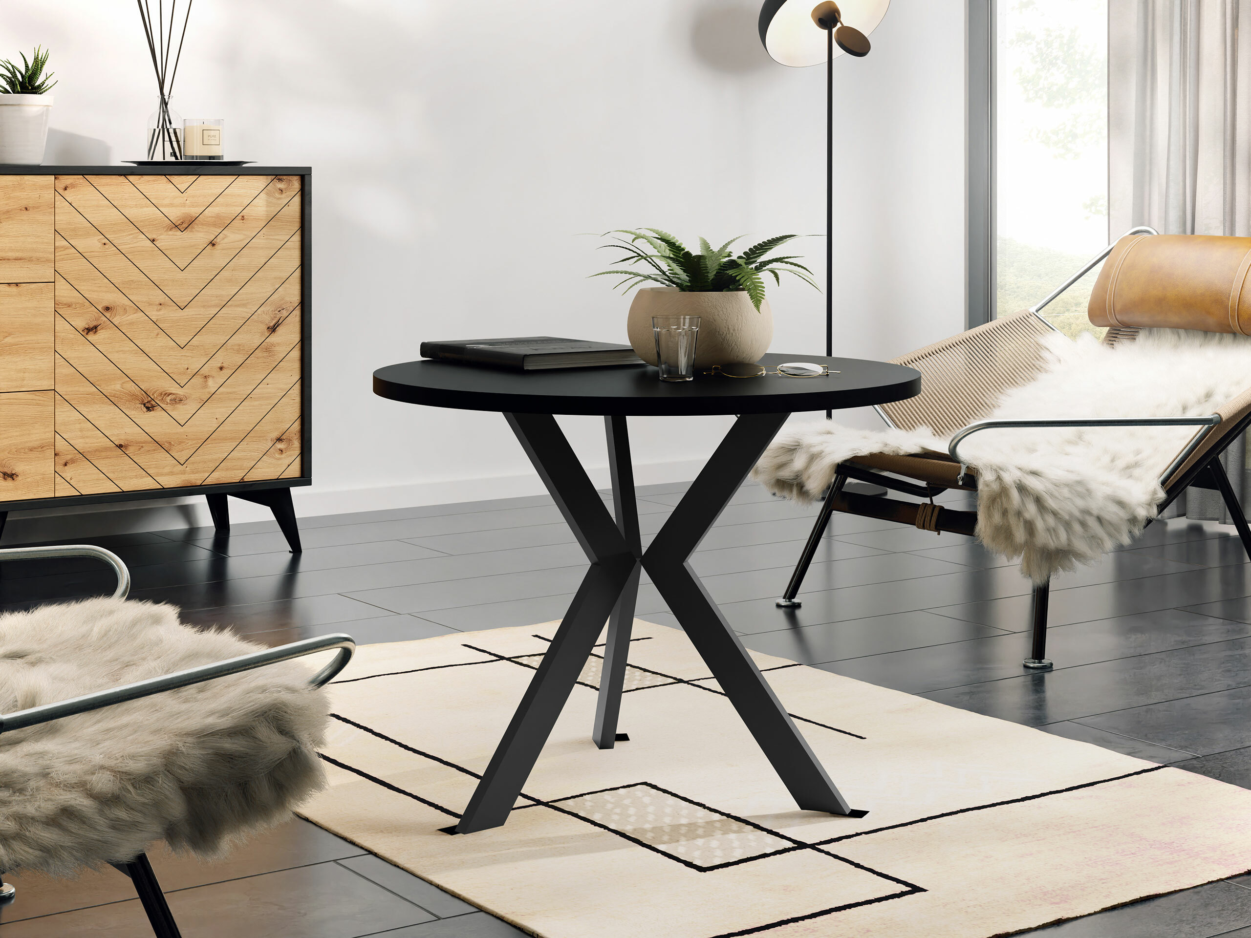 Salontafel Dearborn 106 (Zwart)