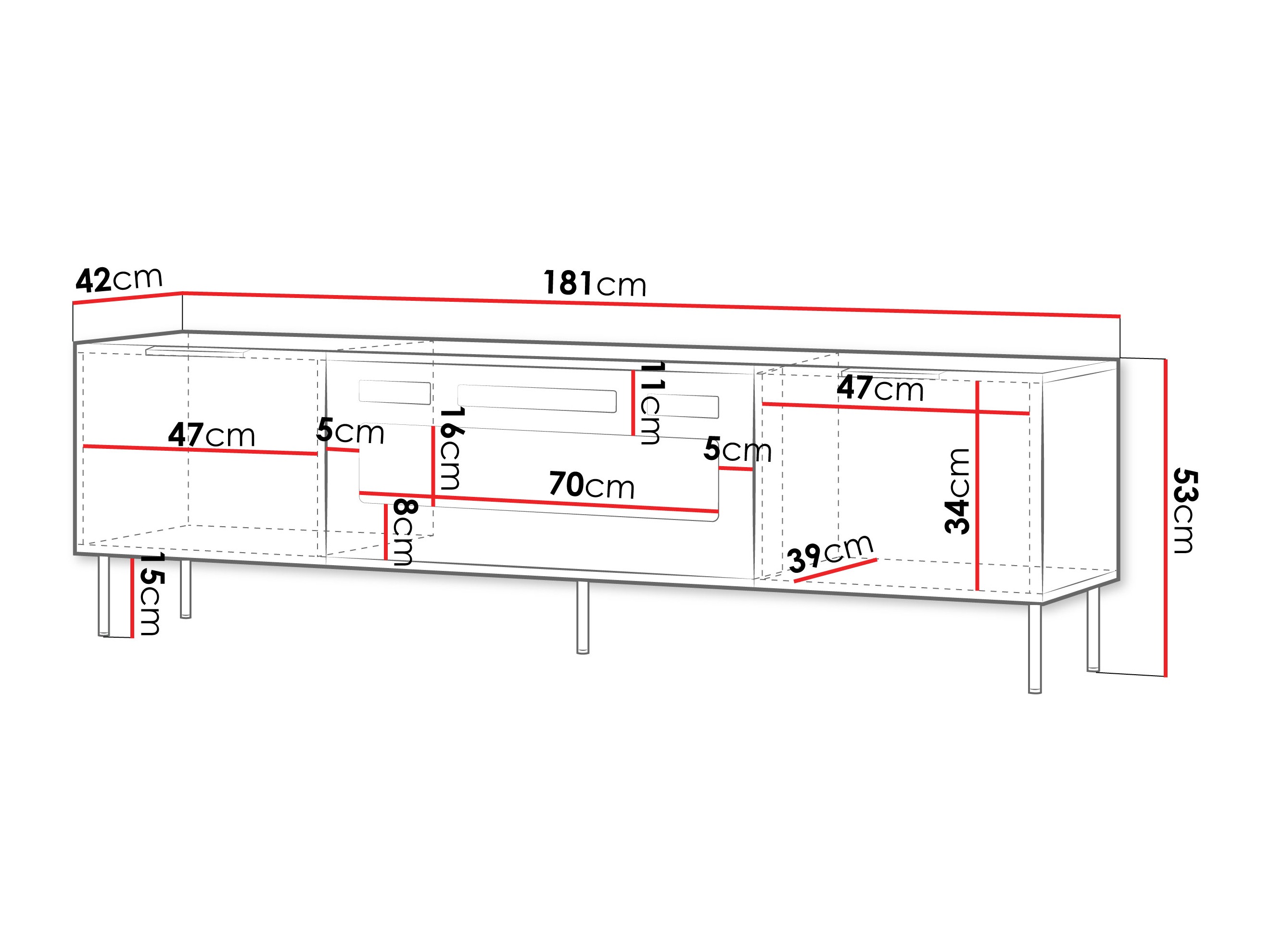 TV-meubel Mardalu 107
