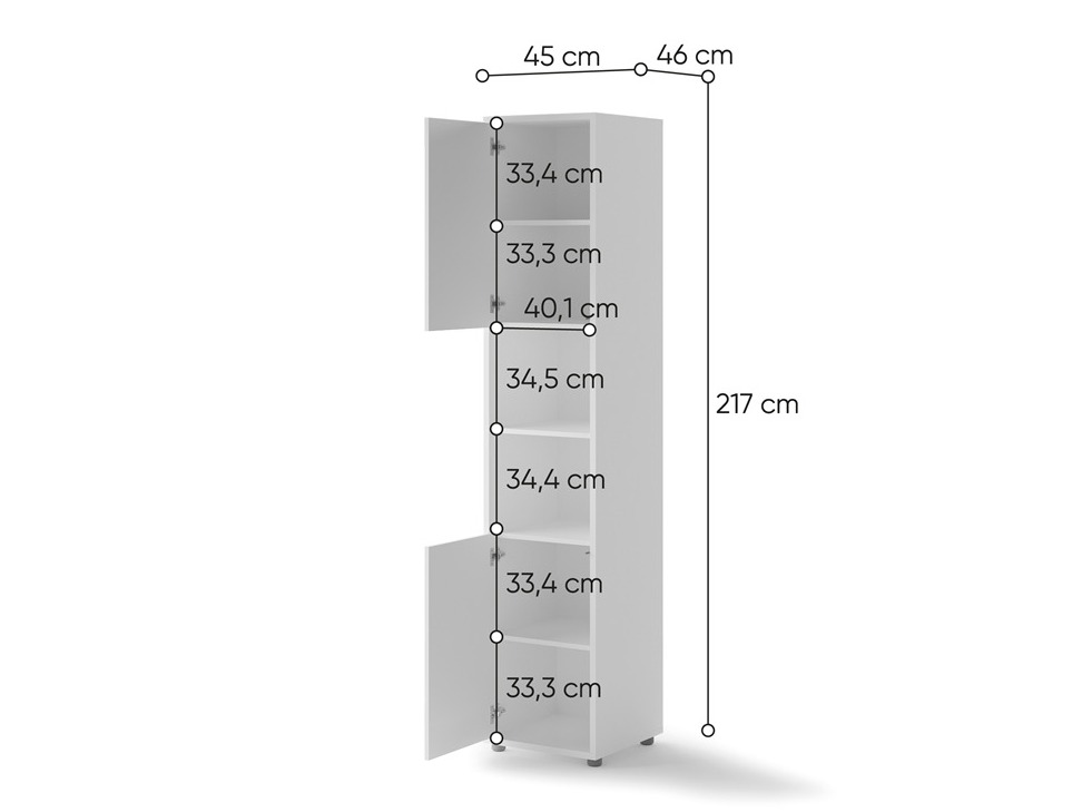 Boekenkast Concept Pro Lenart III (Wit)