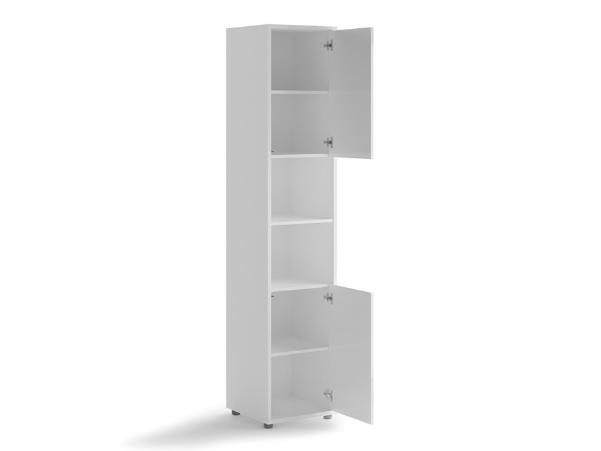 Boekenkast Concept Pro Lenart Levfere 117 (Wit + Glanzend wit)