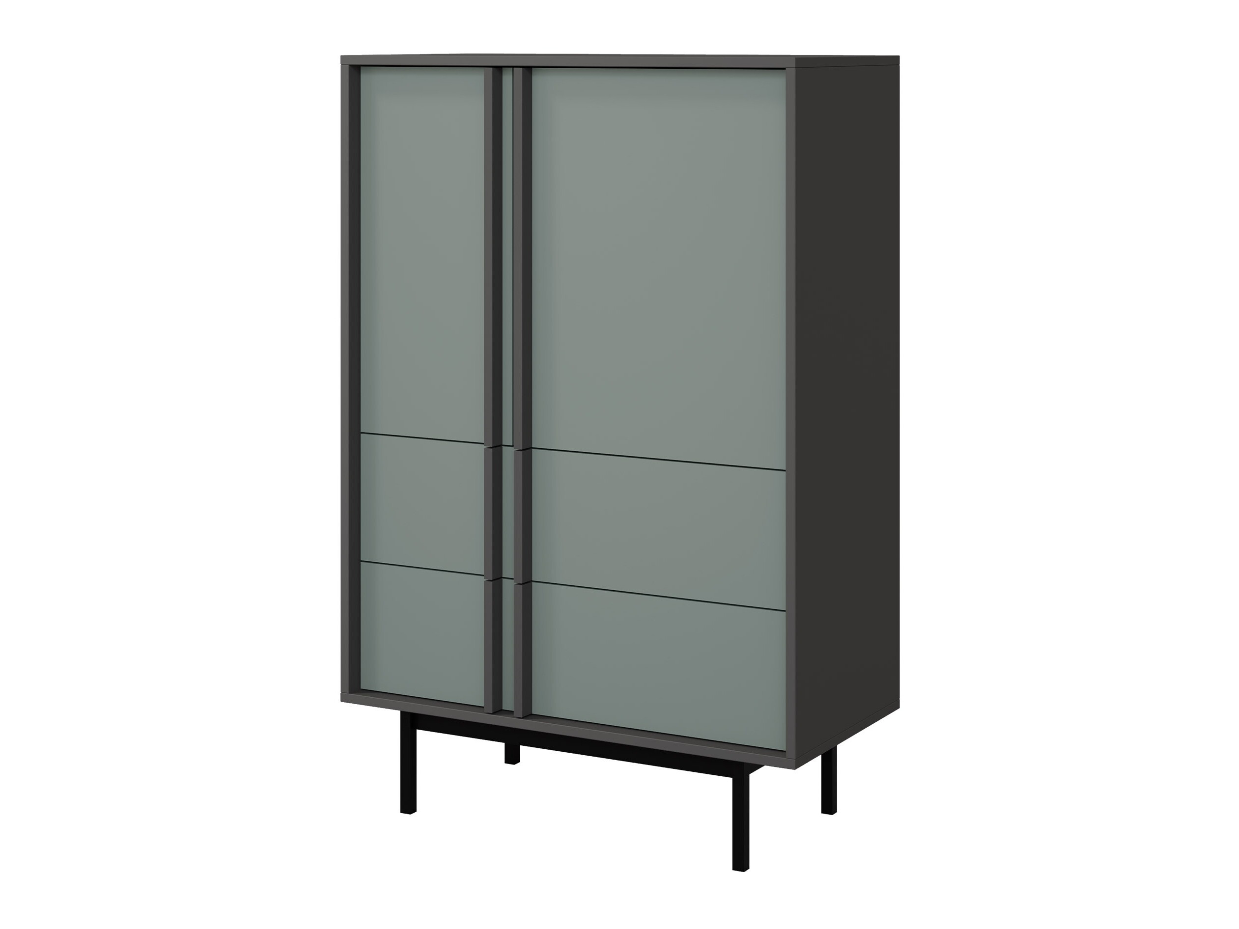 Ladekast Levali 104 (Stoffig groen)