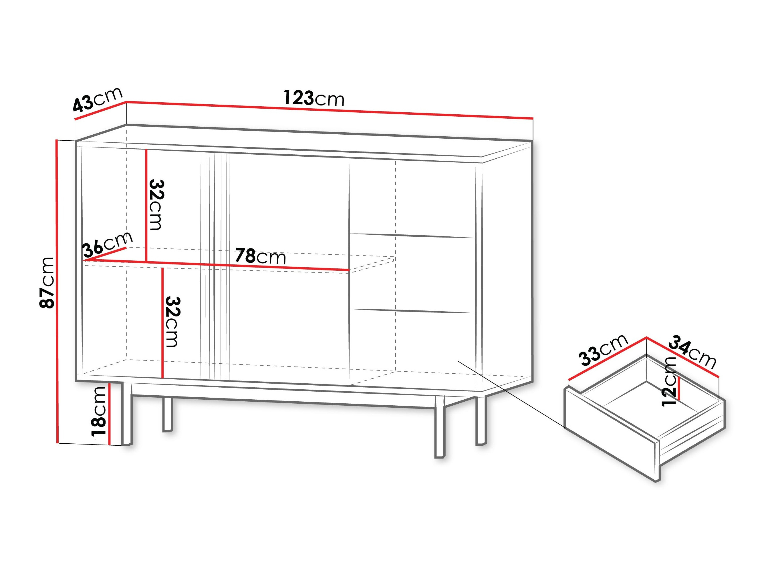 Ladekast Levali 106 (Beige)