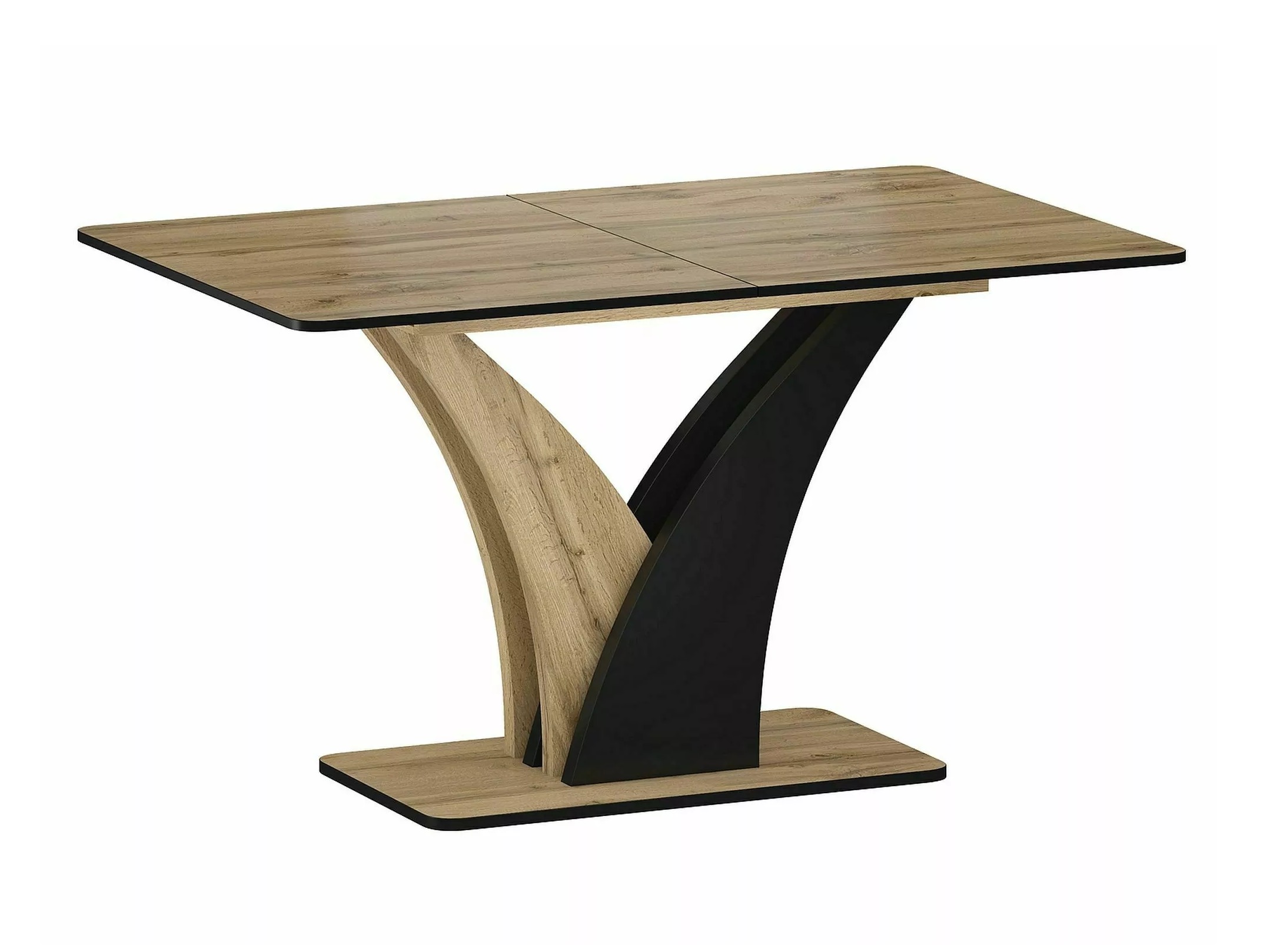 Tafel Detroit 761 (Artisan eiken + Zwart)