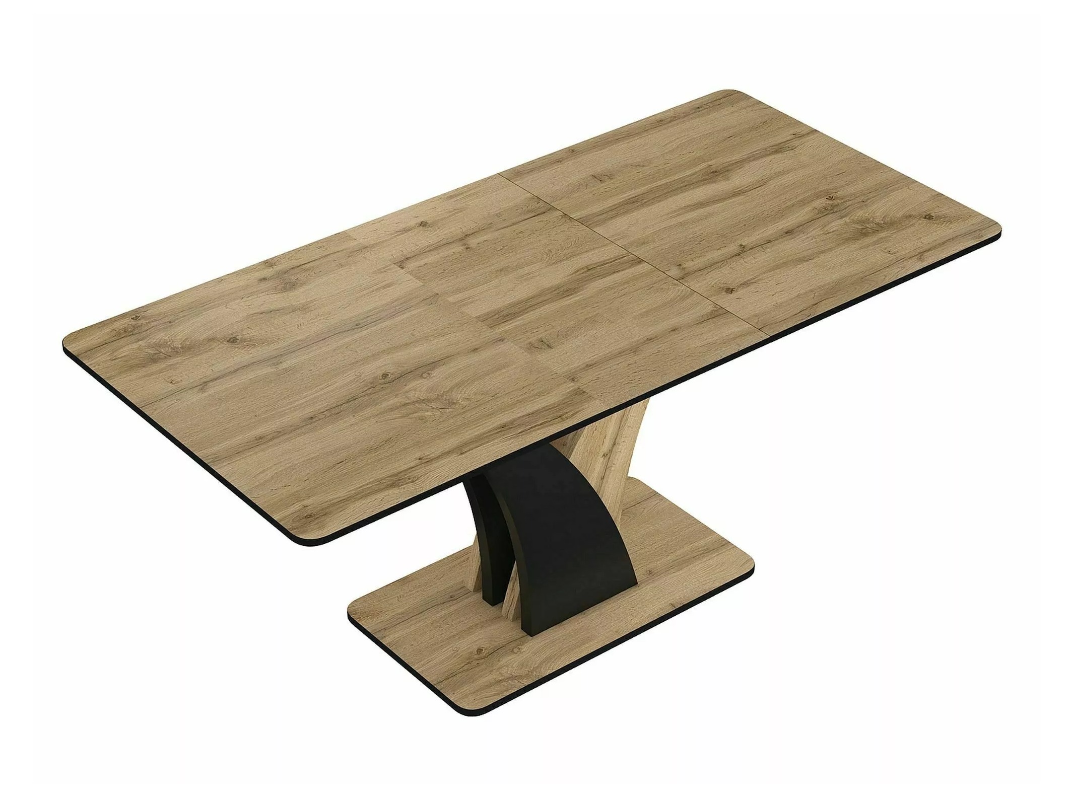 Tafel Detroit 761 (Artisan eiken + Zwart)