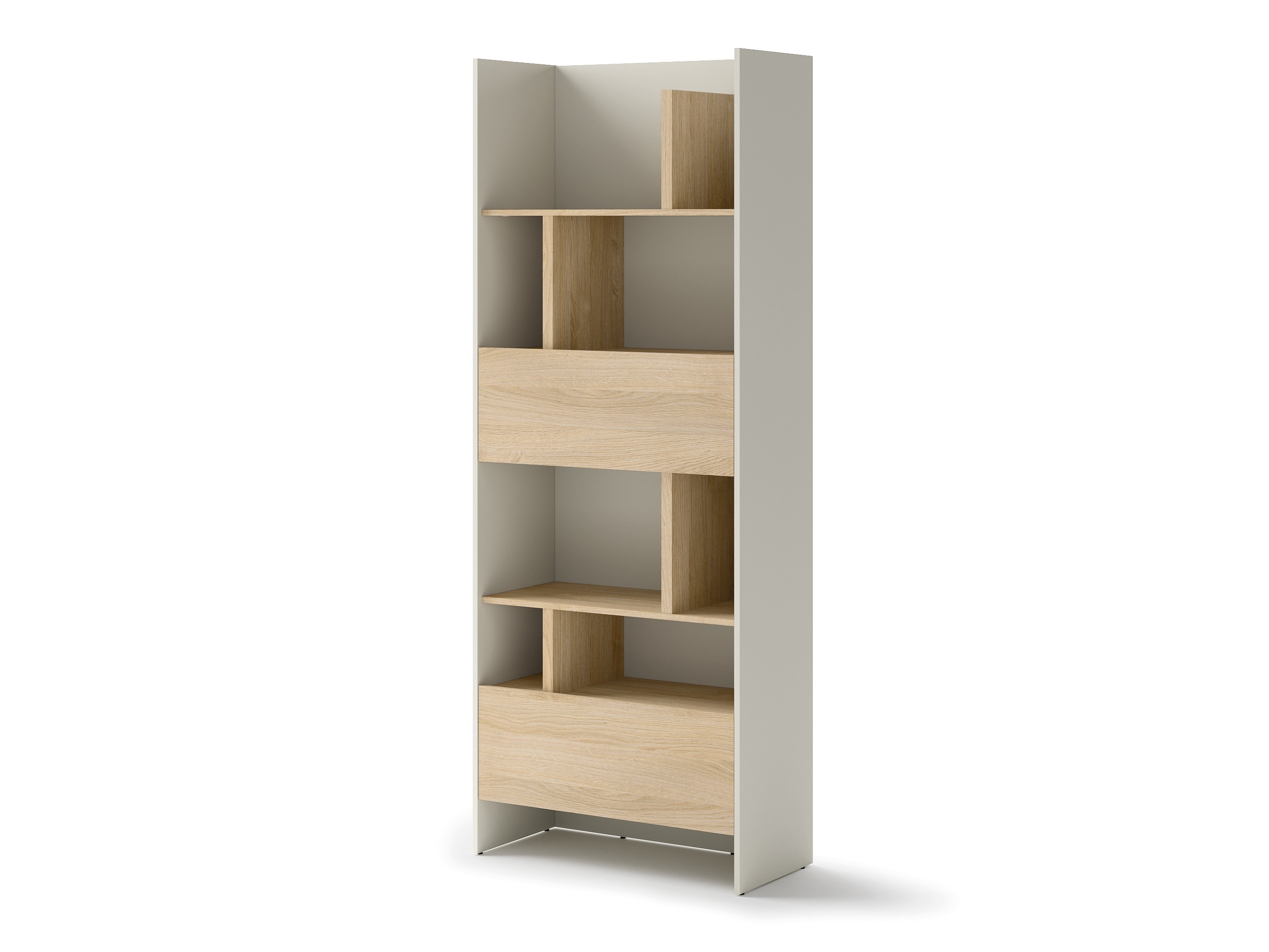 Boekenkast Concept Lenart V (Kasjmier + Eiken)