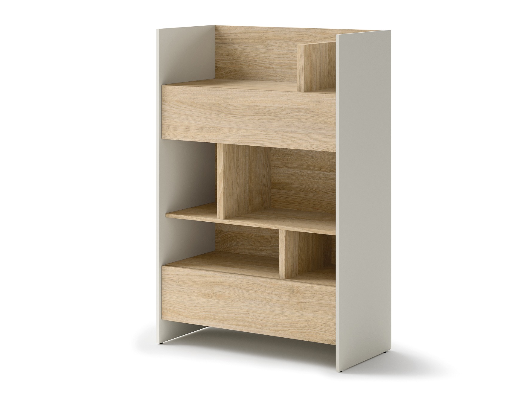 Boekenkast Concept Pro Lenart IX (Kasjmier + Eiken)