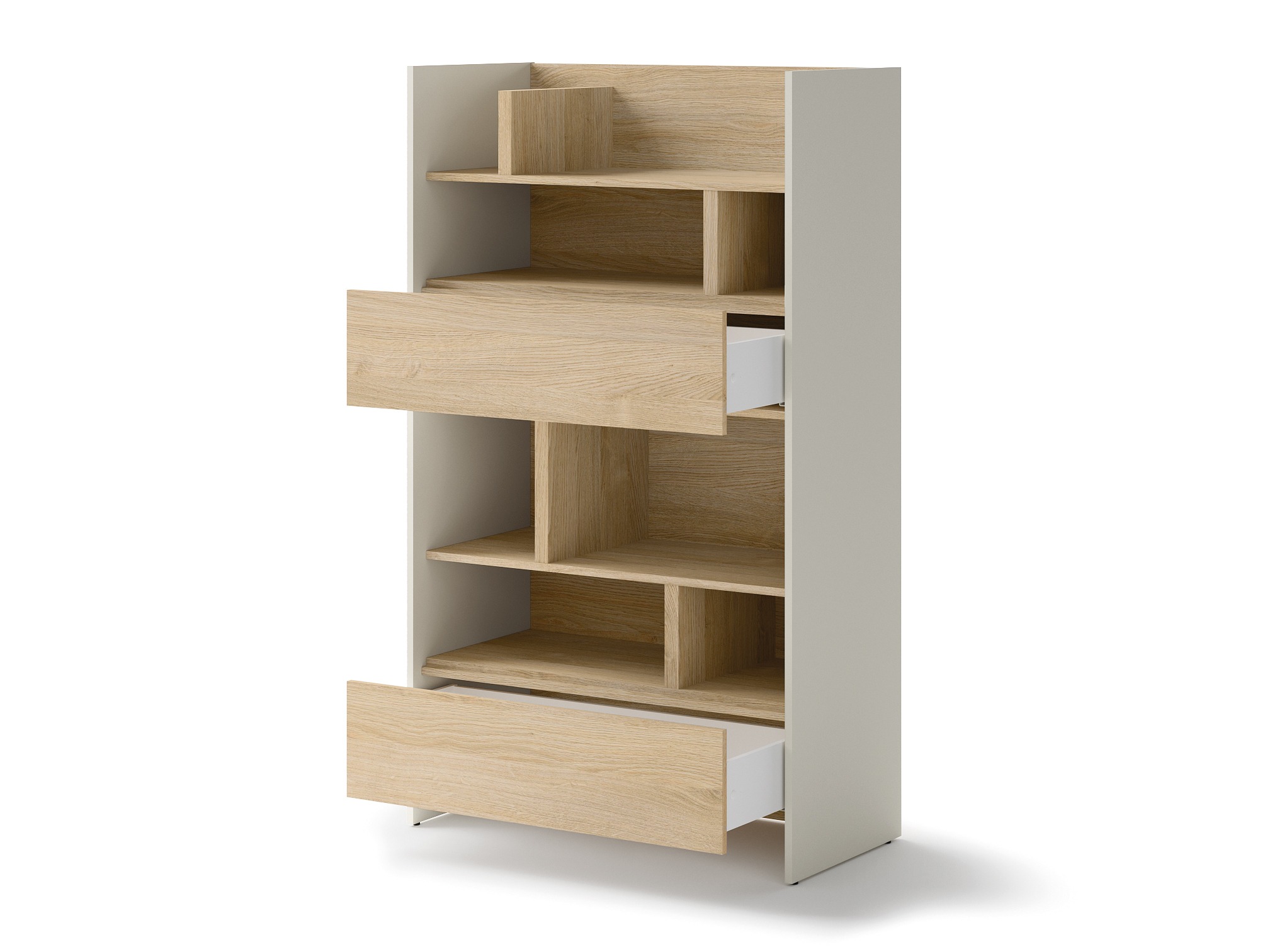 Boekenkast Concept Pro Lenart Levfere 151 (Kasjmier + Eiken)